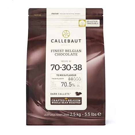 CALLEBAUT COUVERTURE CHOCOLATE DARK 70% 2.5 KG