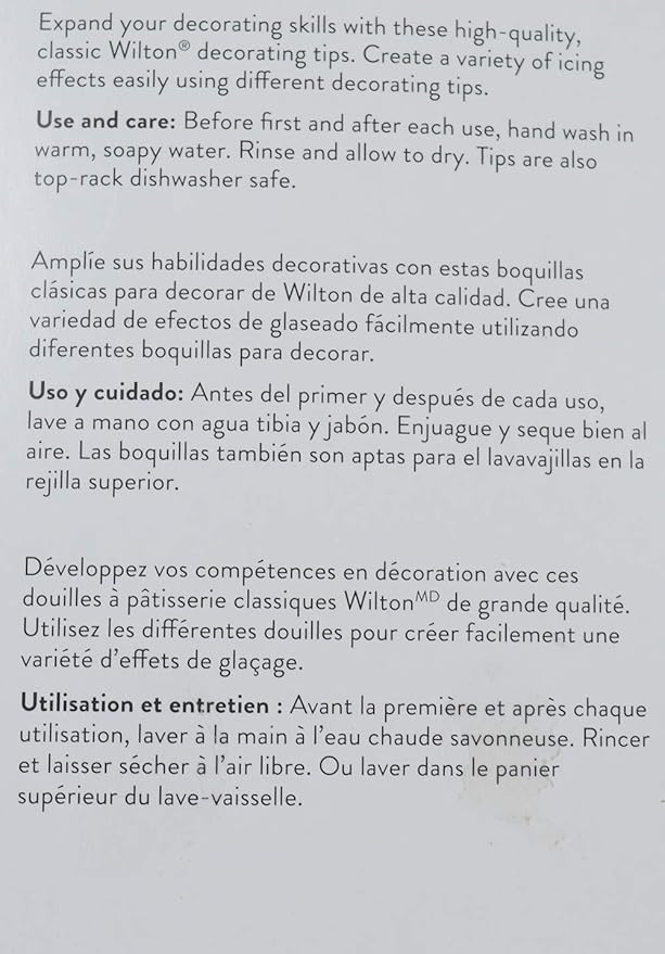 Cake Decorating Tip Set for Drop Flowers, 4-Piece