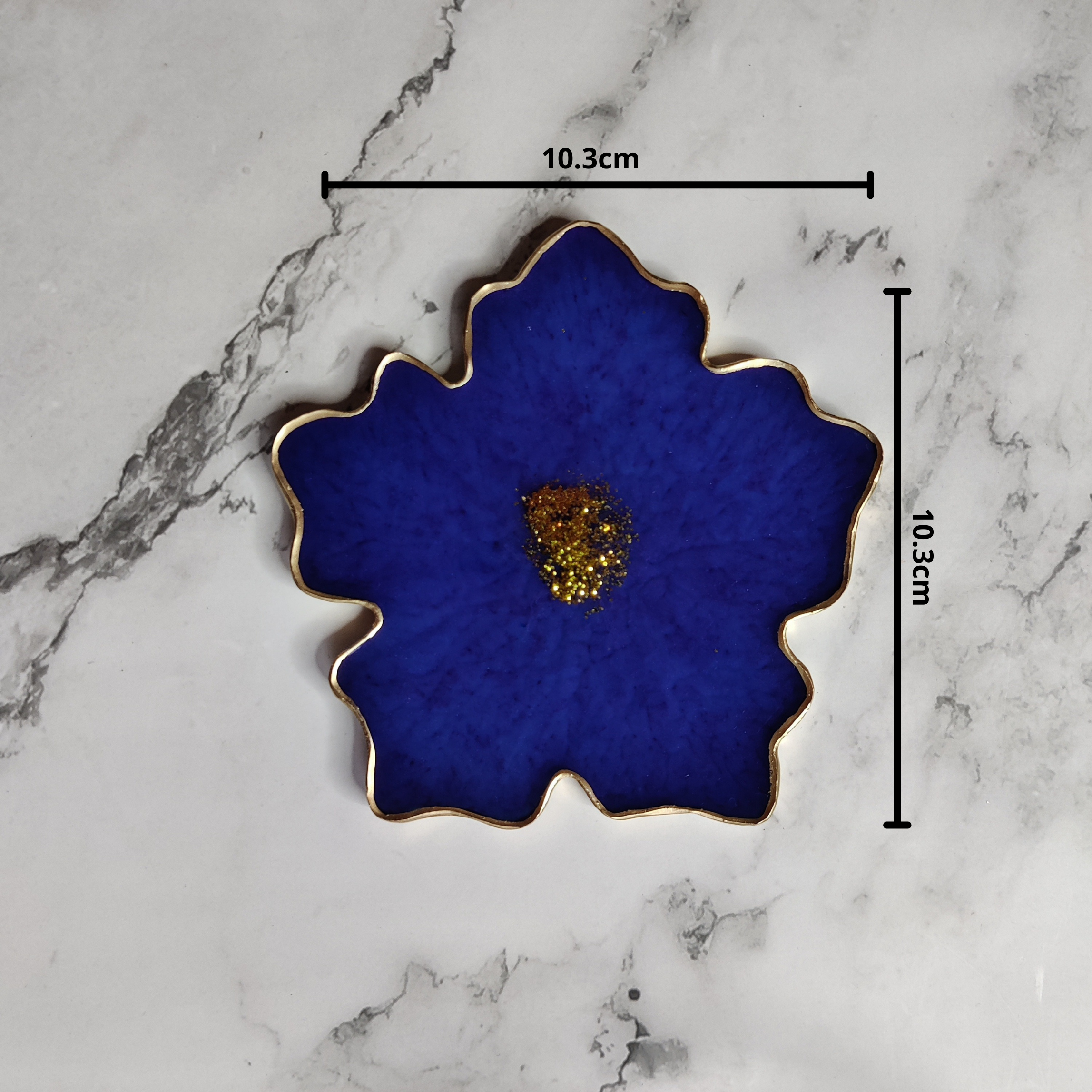 Geode Style Resin Coaster Set