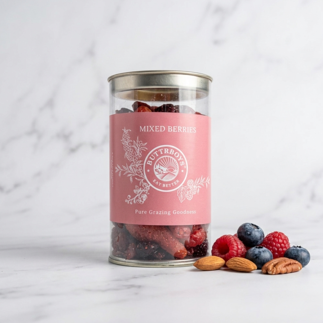 Mixed Berries | Premium Dried Berry Blend | Healthy Snack Jar | ButtrBoys Gourmet Collection