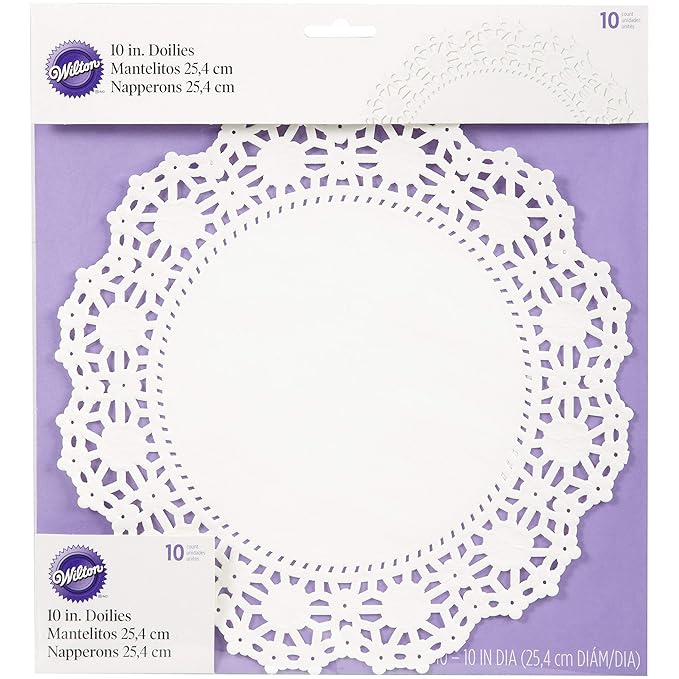 10.5 INCH WHITE DOILIES 16/PKT