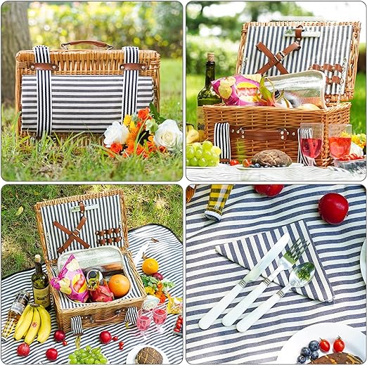 PICNIC BASKET W/ CUTLERY