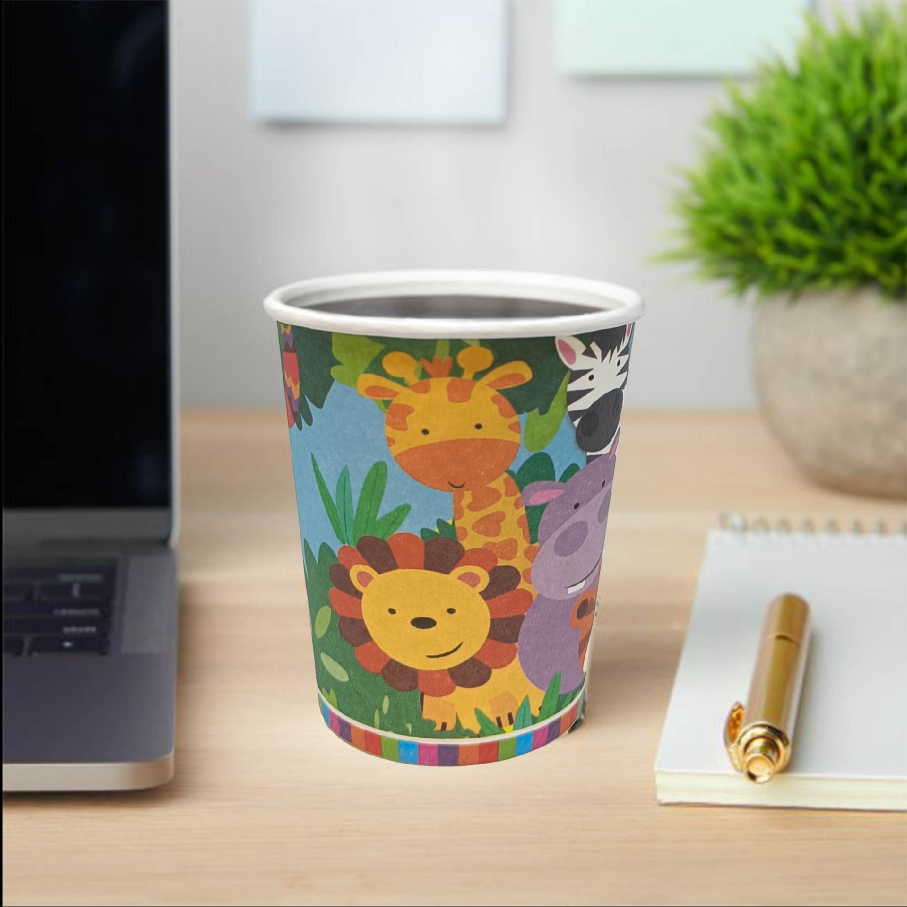 ANIMAL JUNGLE 9OZ PAPER CUPS 8/PKT