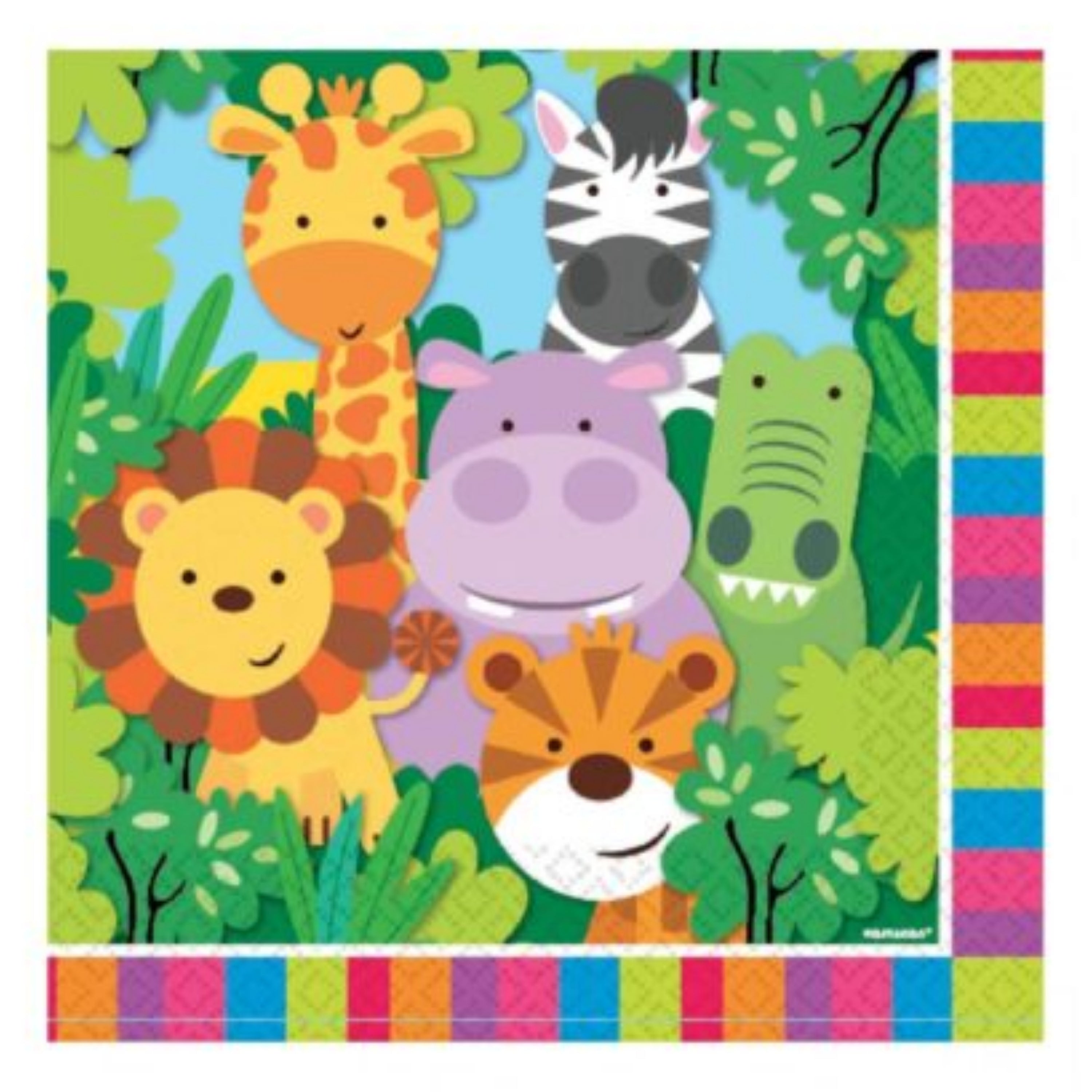 ANIMAL JUNGLE LUNCH NAPKIN 16/PKT