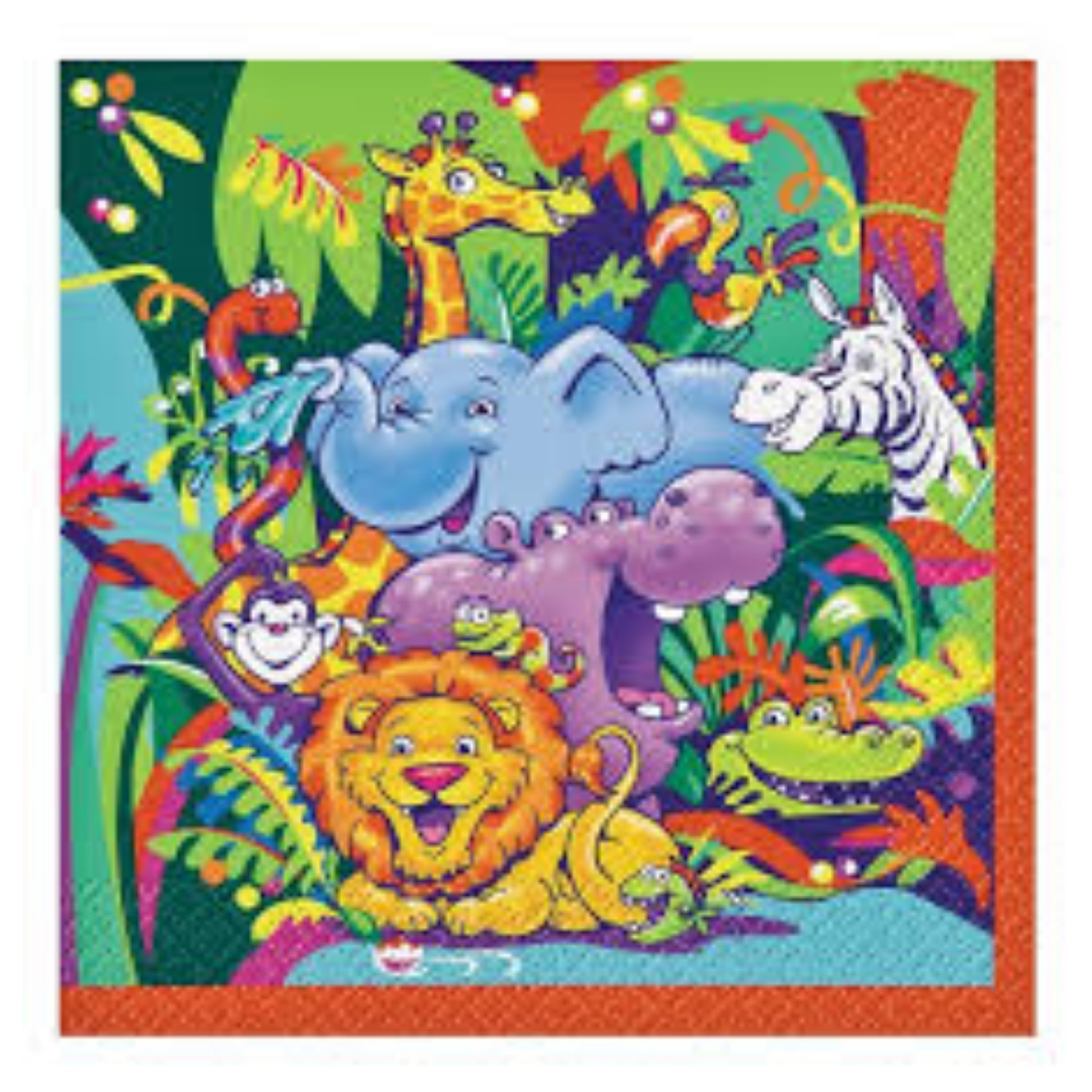 ANIMAL JUNGLE LUNCH NAPKIN 16/PKT