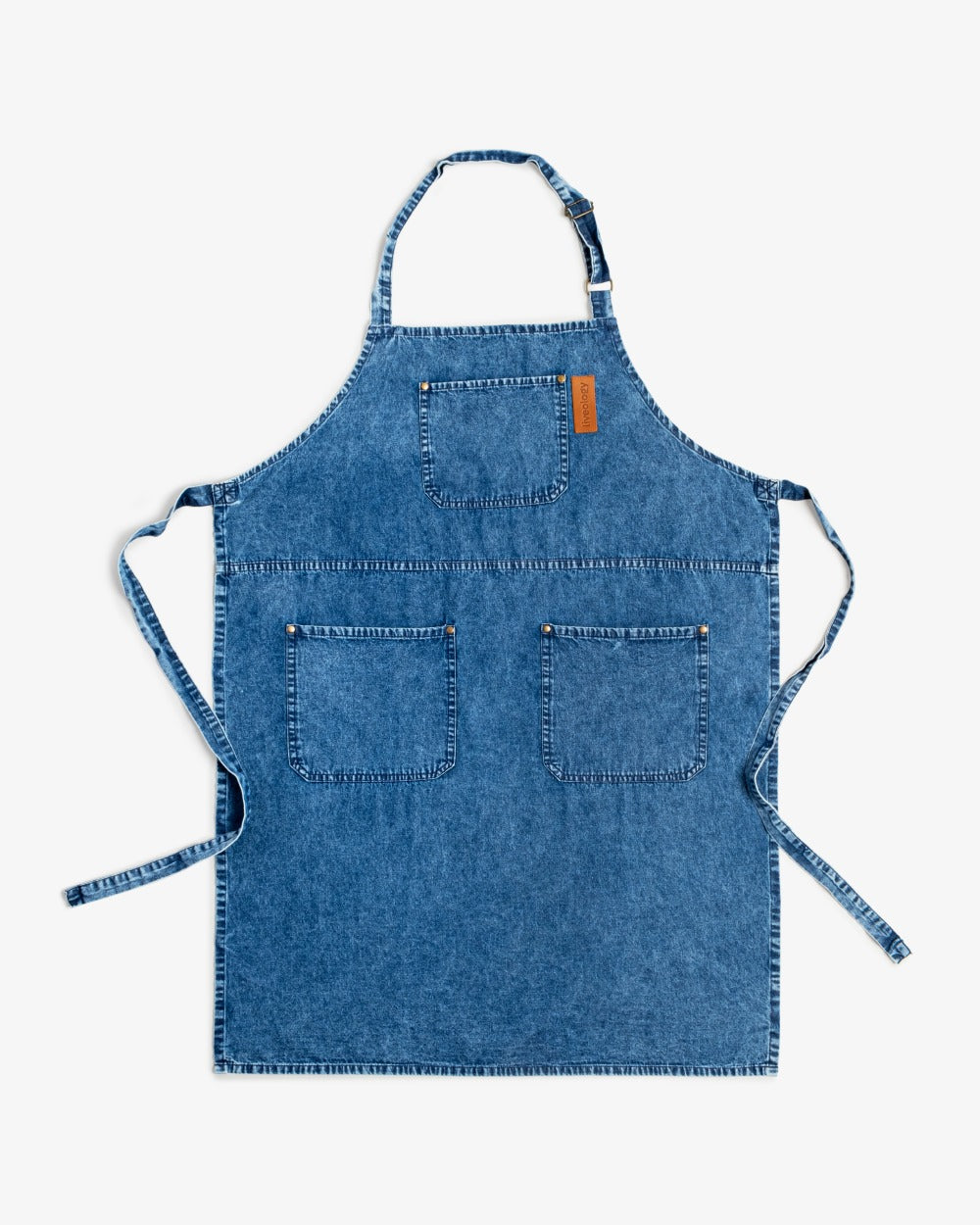 Amari Denim Apron - Midnight blue