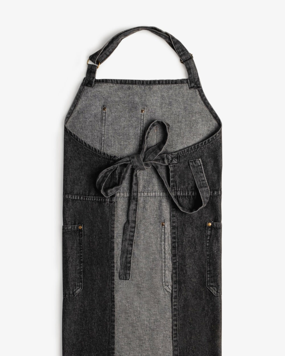 Amari Denim Apron - Carbon black