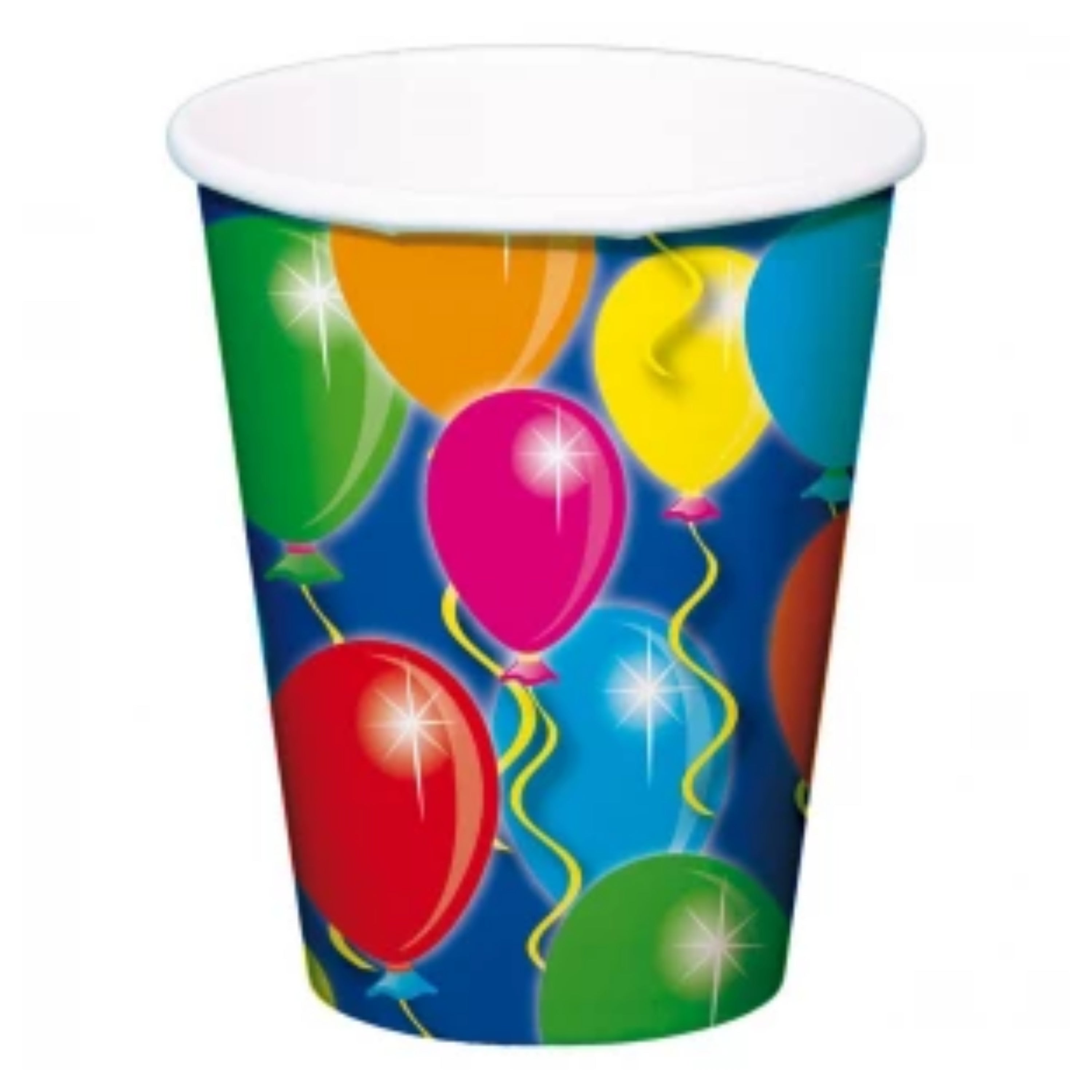 BALLOON PARTY BIRTHDAY 9OZ CUPS 8/PKT