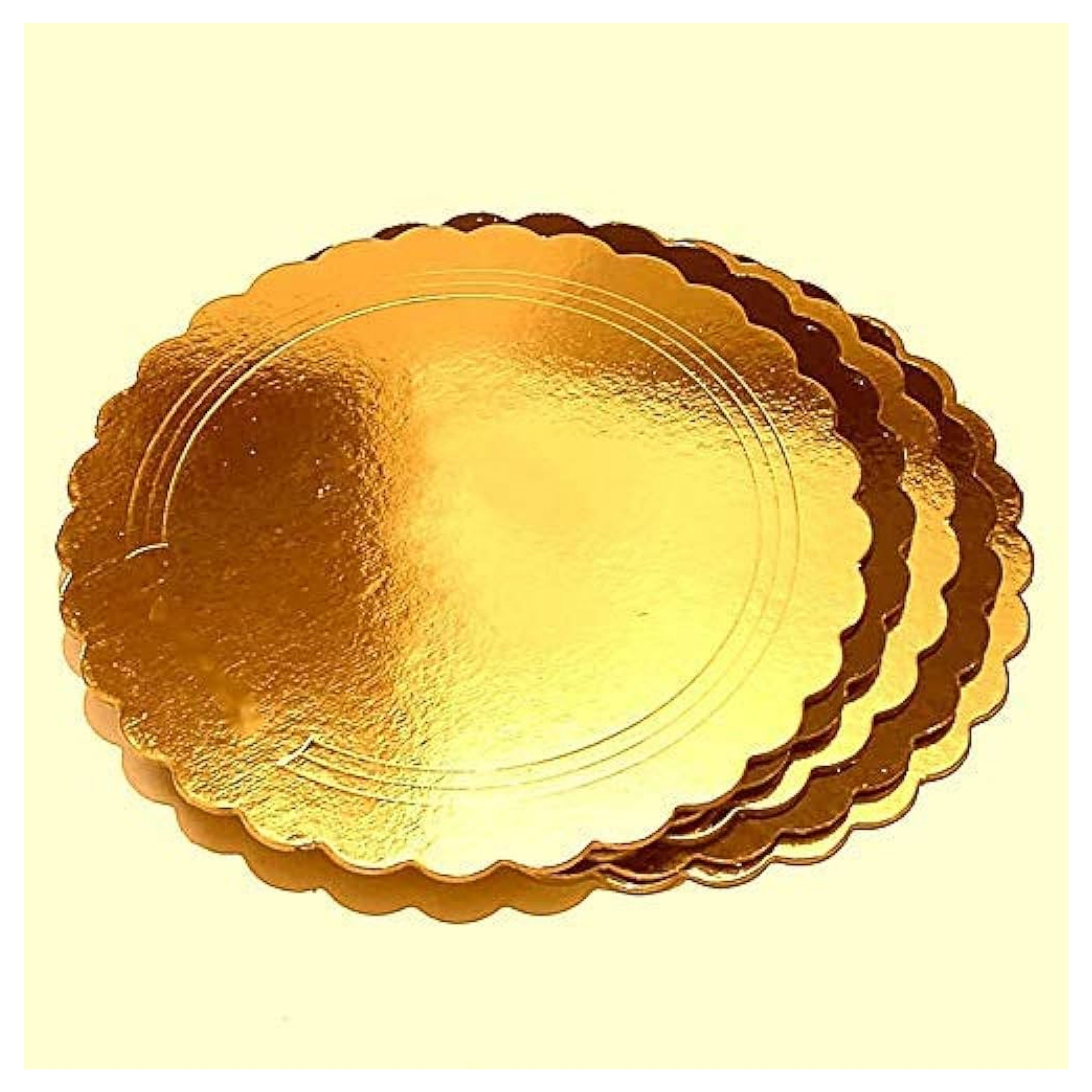 BOARD 6 INCH ROUND GOLD PACK OF 10