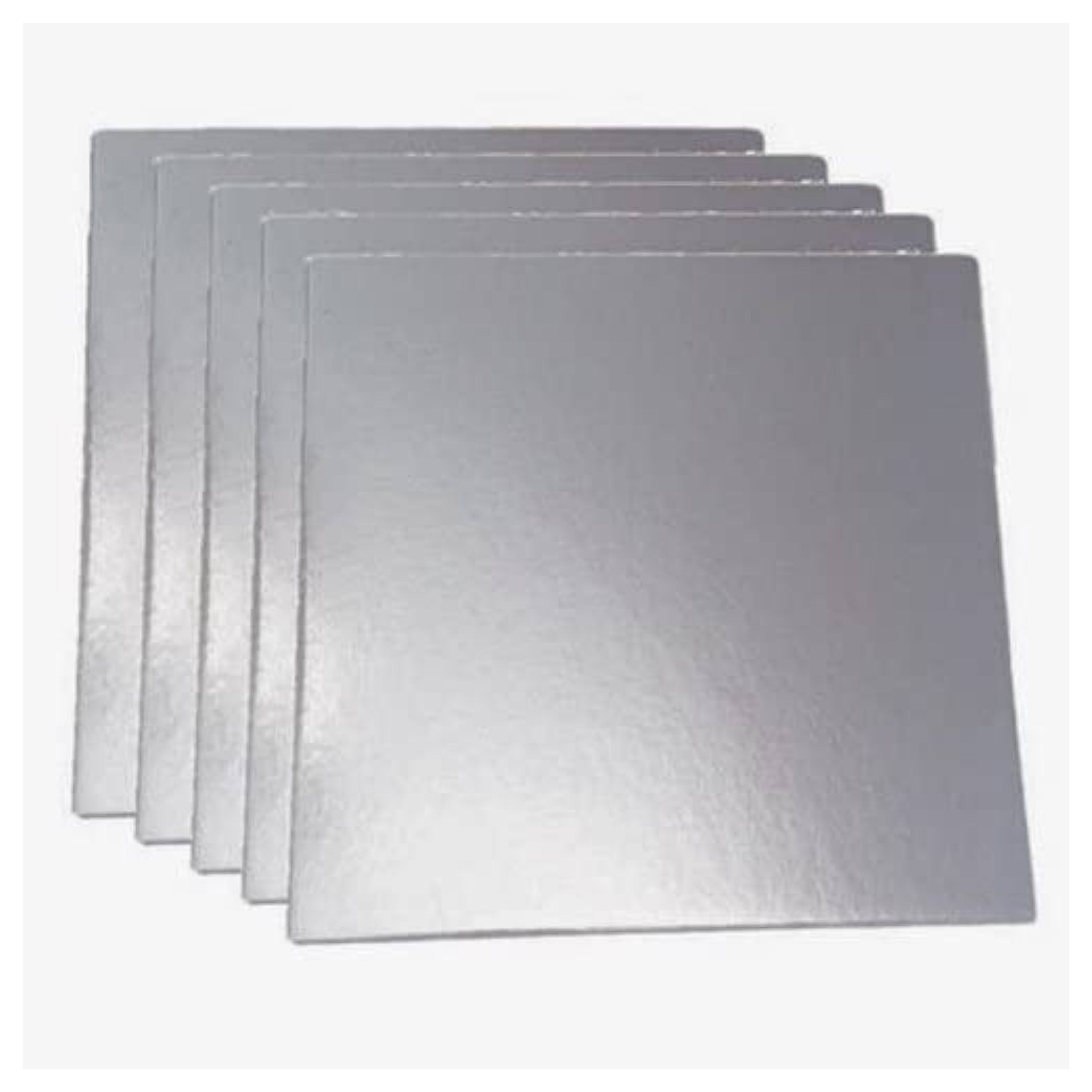 BOARD 8 INCH SQUARE SILVER PACK OF 10