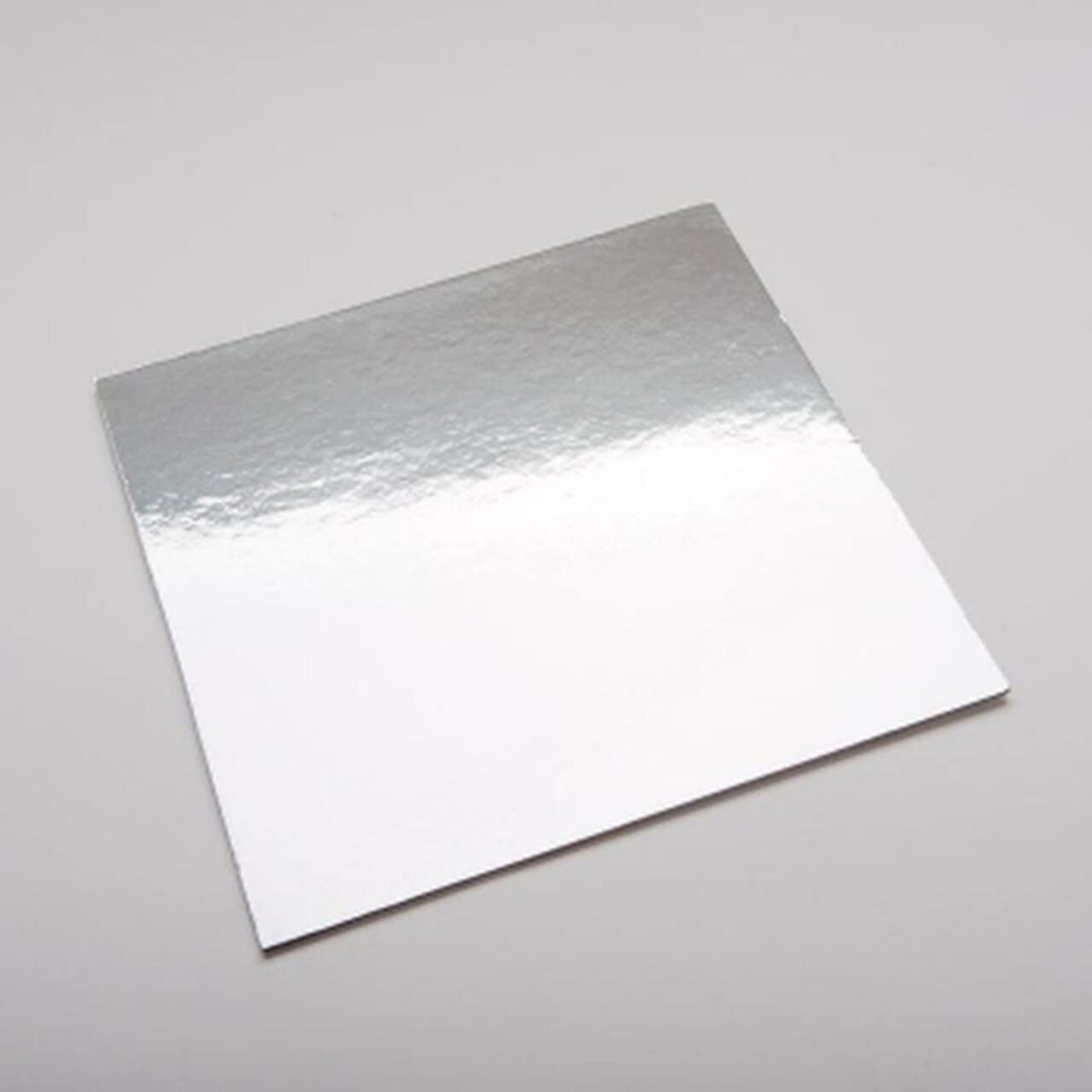 BOARD 8 INCH SQUARE SILVER PACK OF 10