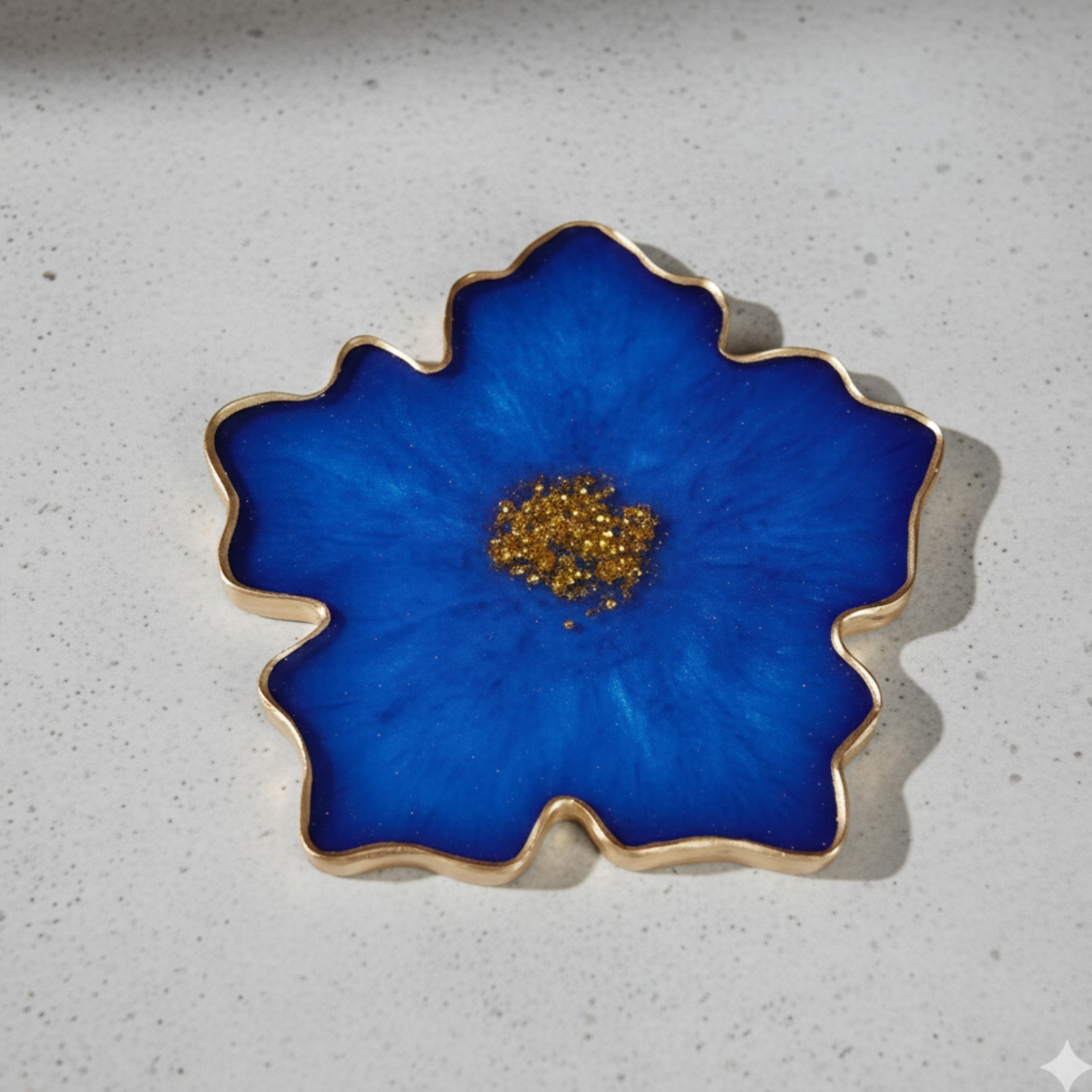 Geode Style Resin Coaster Set