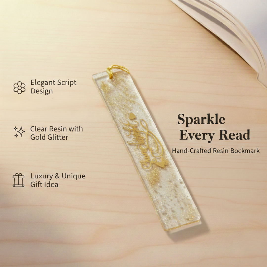 Shiny Bright Resin BookMark