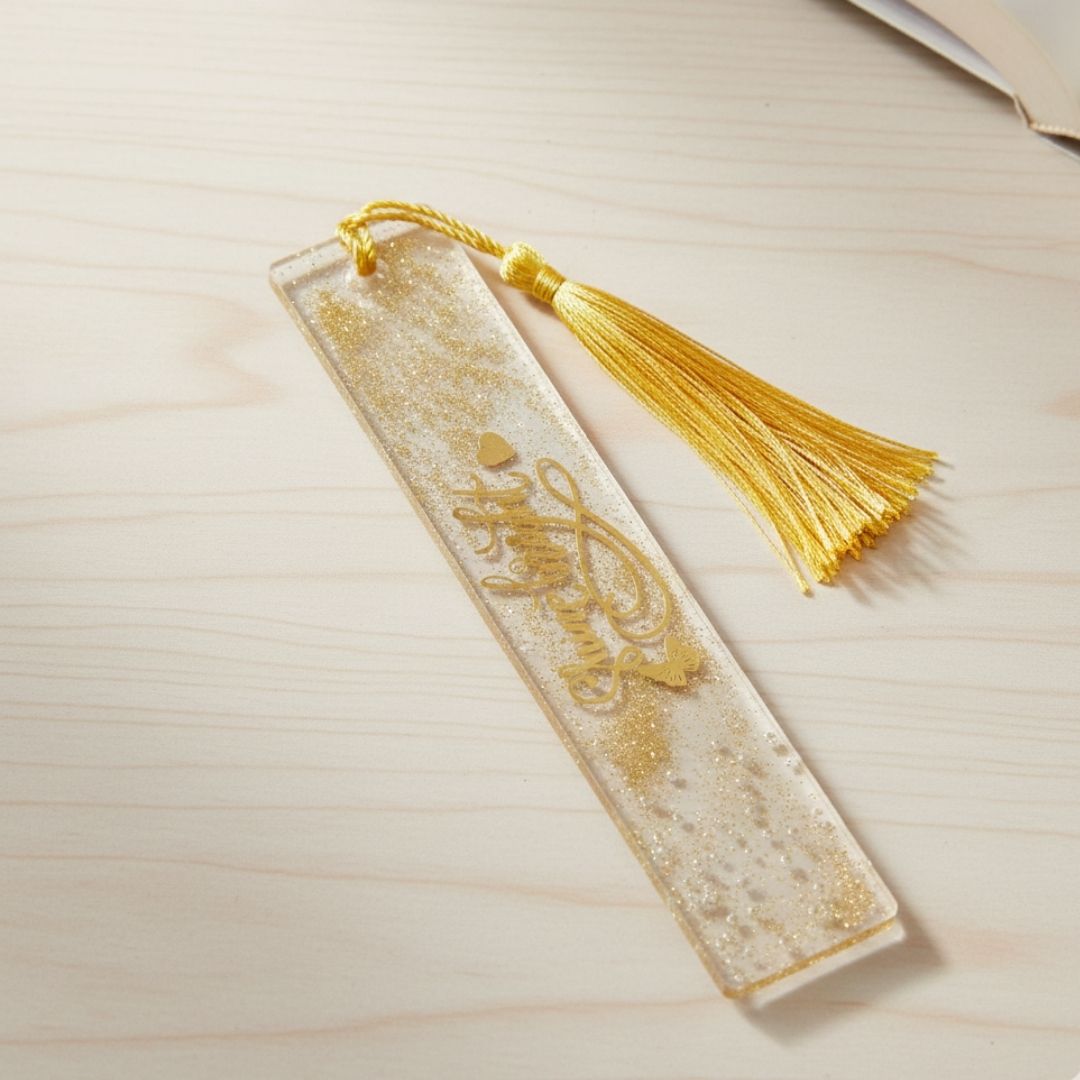 Shiny Bright Resin BookMark