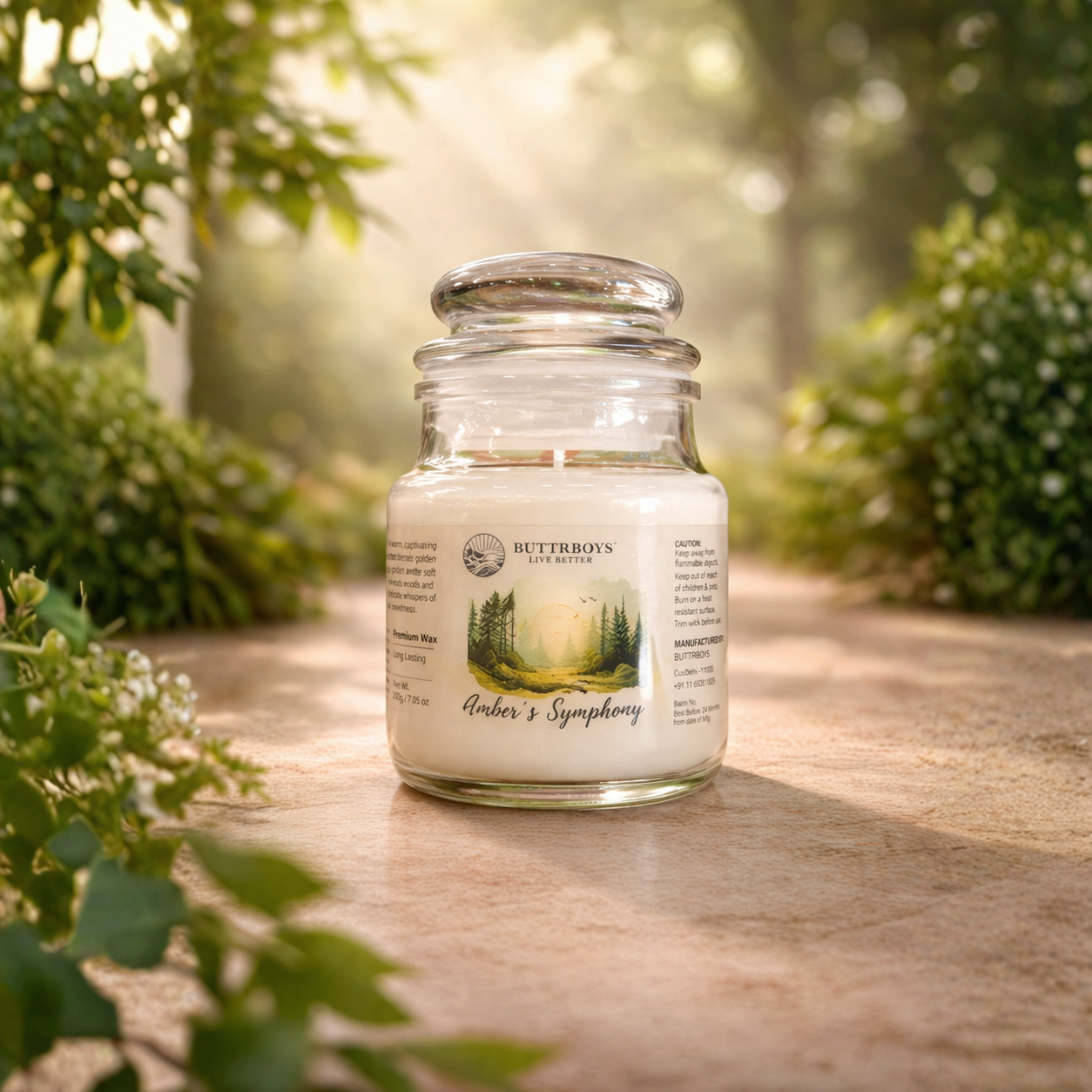 Amber’s Symphony (White Musk) Artisan Candle