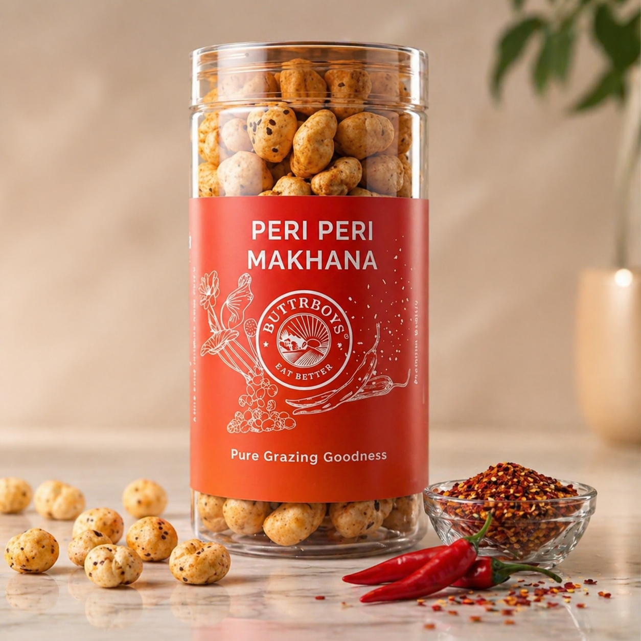 Peri Peri Makhana (Fox Nuts) | Roasted Healthy Snack