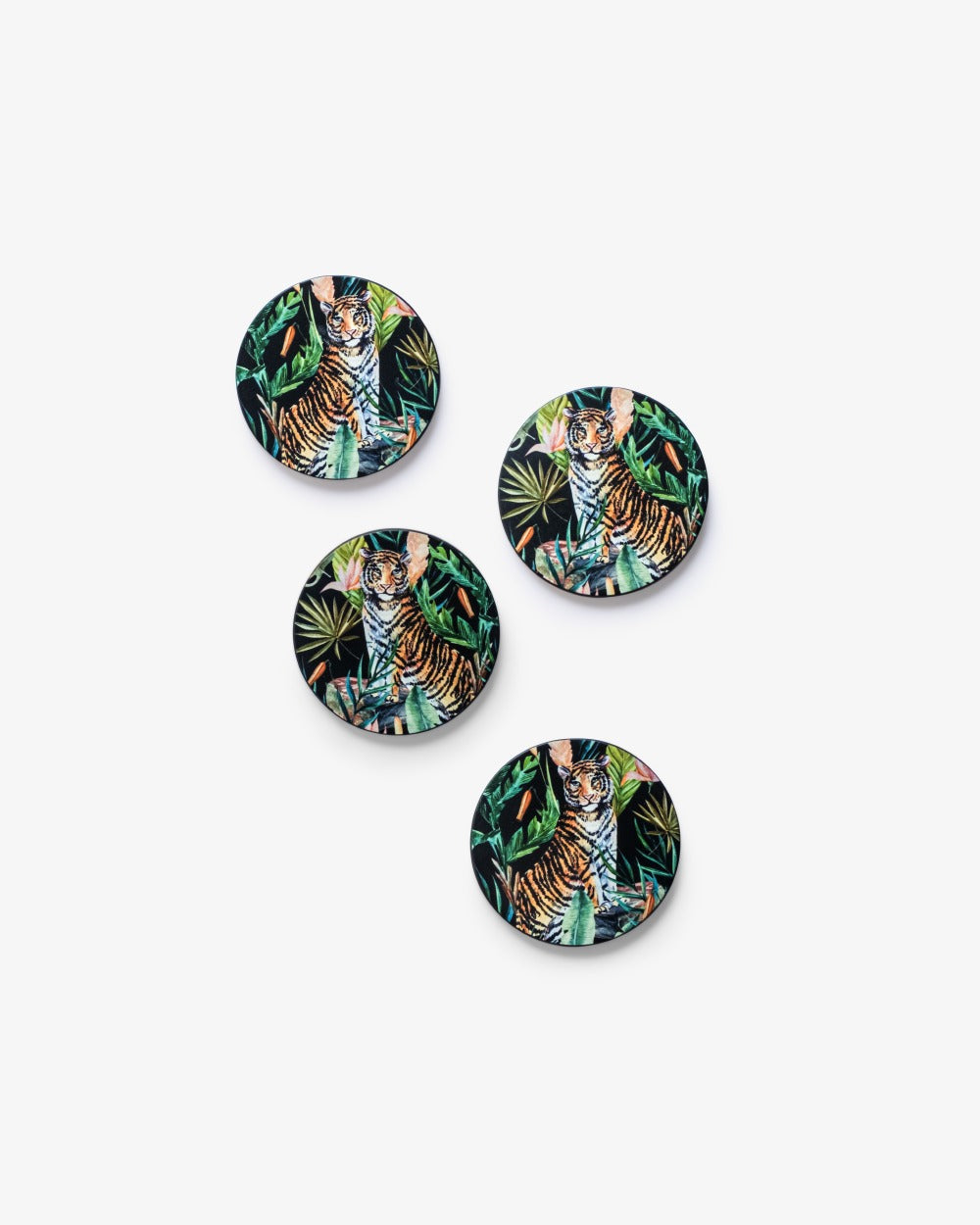 Ranthamore Hardwood Coaster set of 4