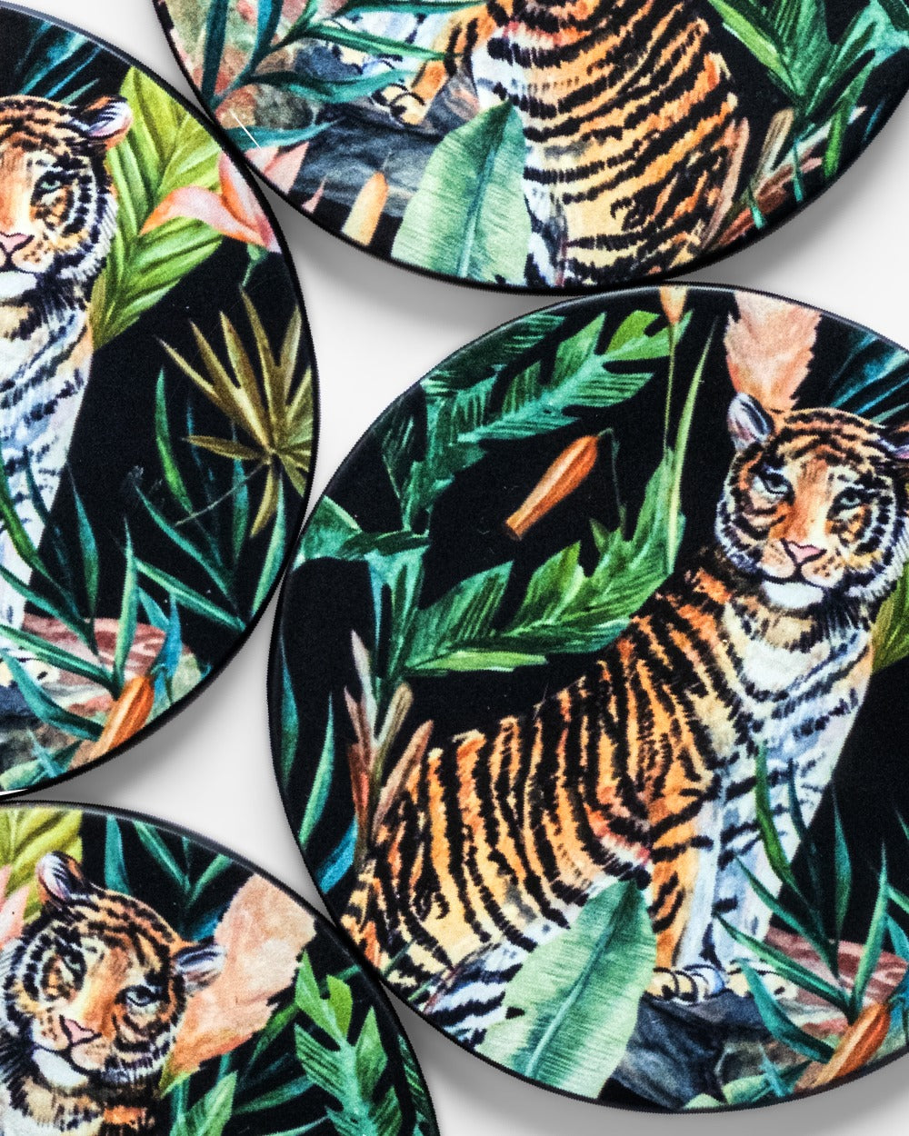 Ranthamore Hardwood Coaster set of 4