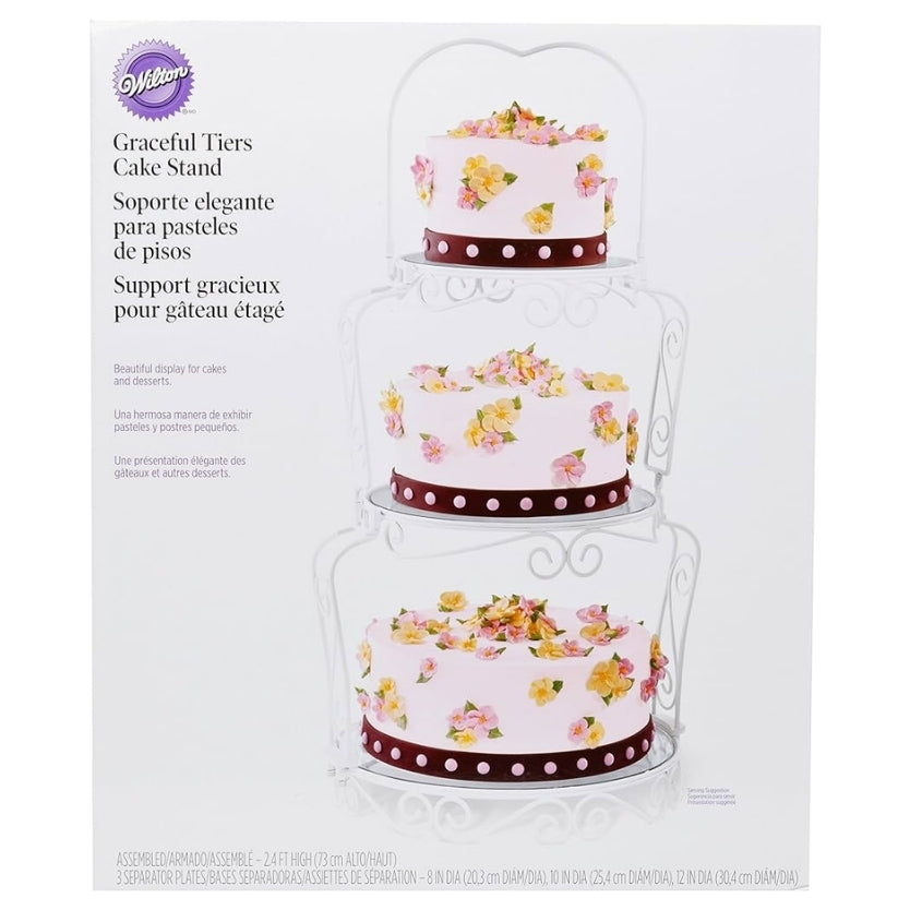 GRACEFUL TIERS CAKE DISPLAY STAND