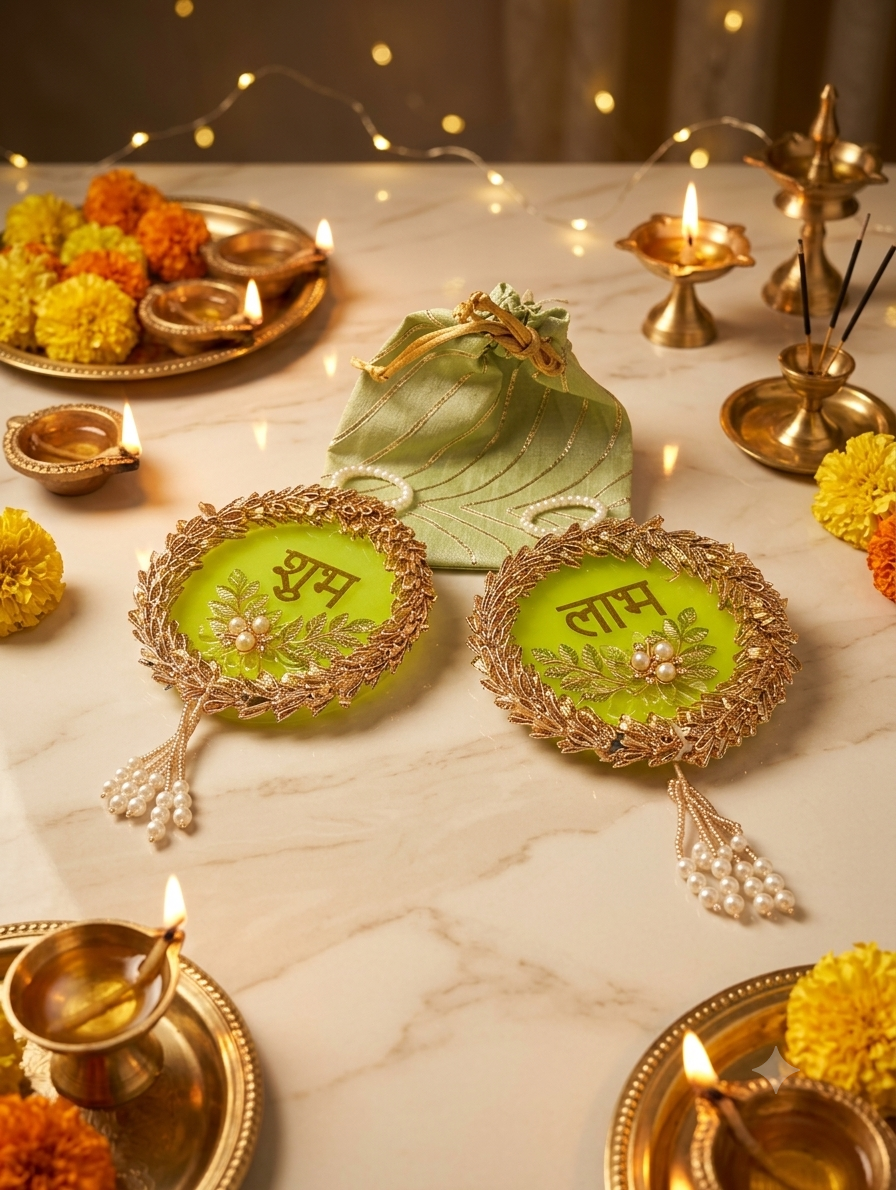 Shubh Labh Ornament Set