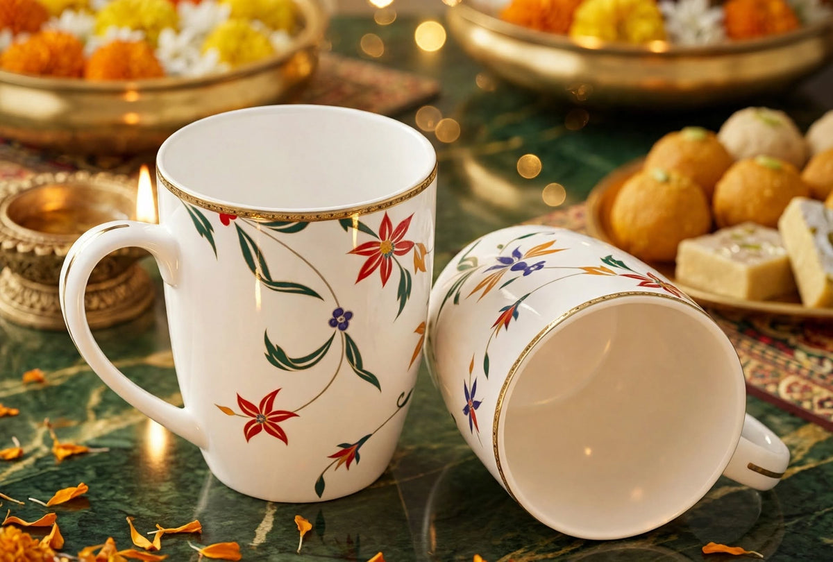 Porcelain Mug Set of Two