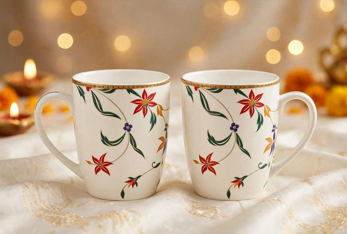 Porcelain Mug Set of Two