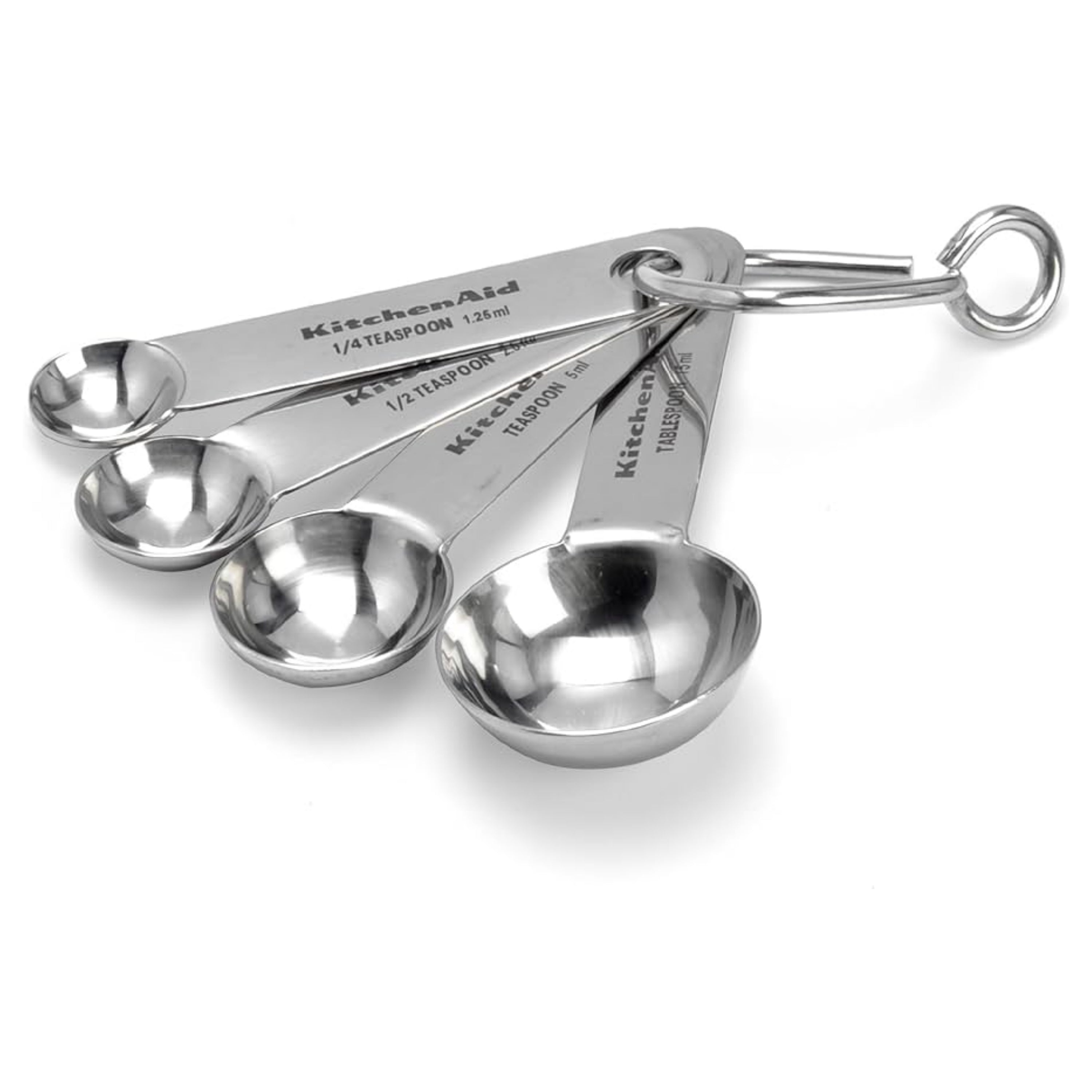 Kitchen Aid Measuring Spoon Set/4 Stainless