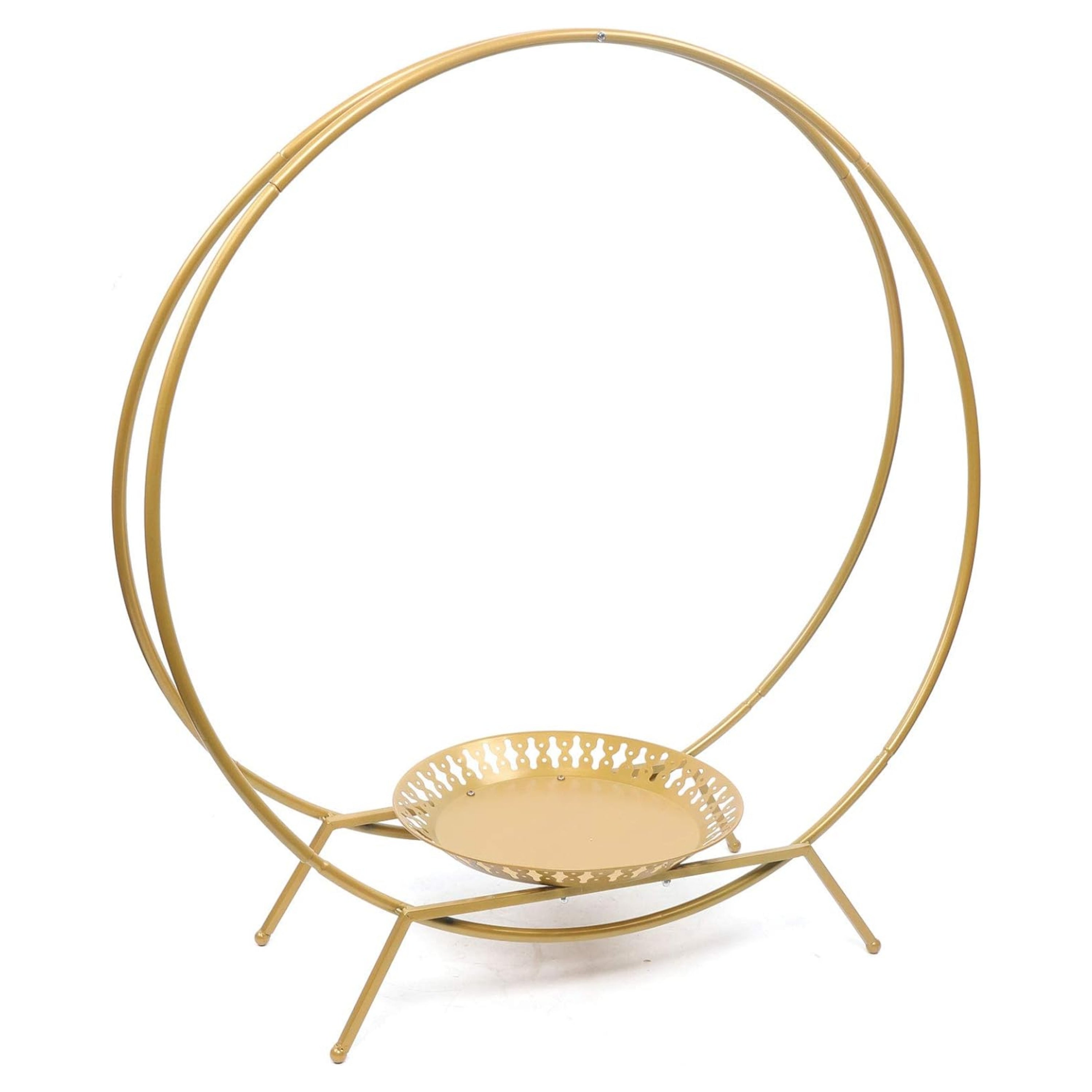 METAL DOUBLE HOOP CAKE STAND