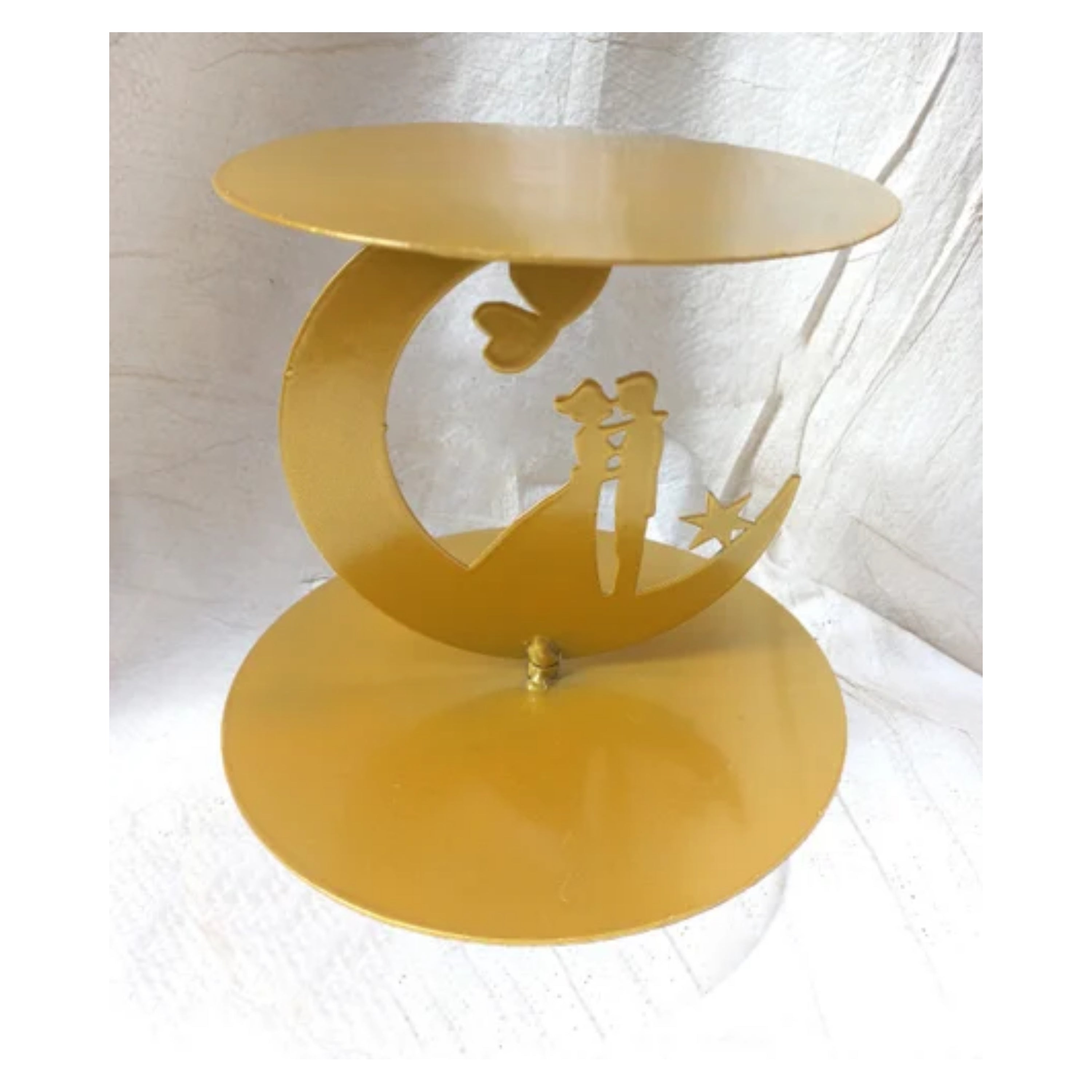 METAL SPACER COUPLE CAKE STAND GOLD