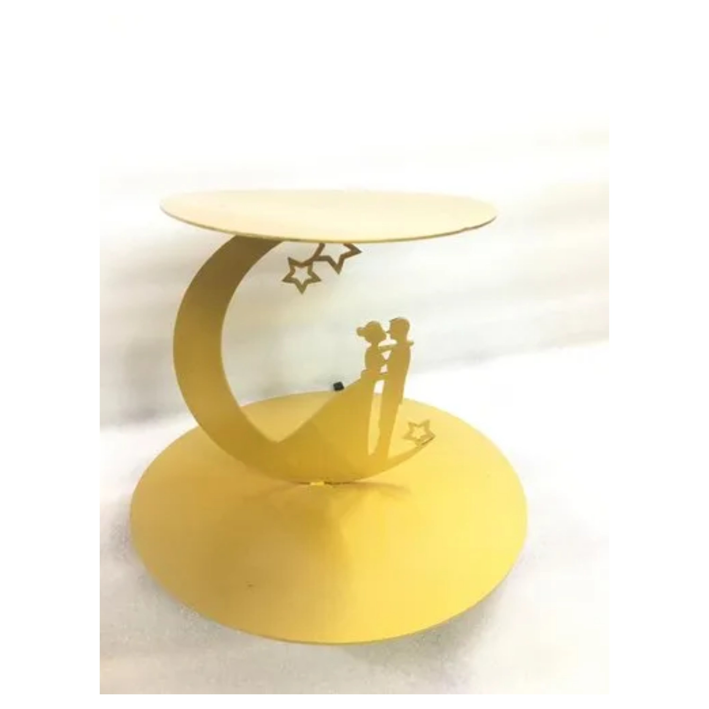 METAL SPACER COUPLE CAKE STAND GOLD