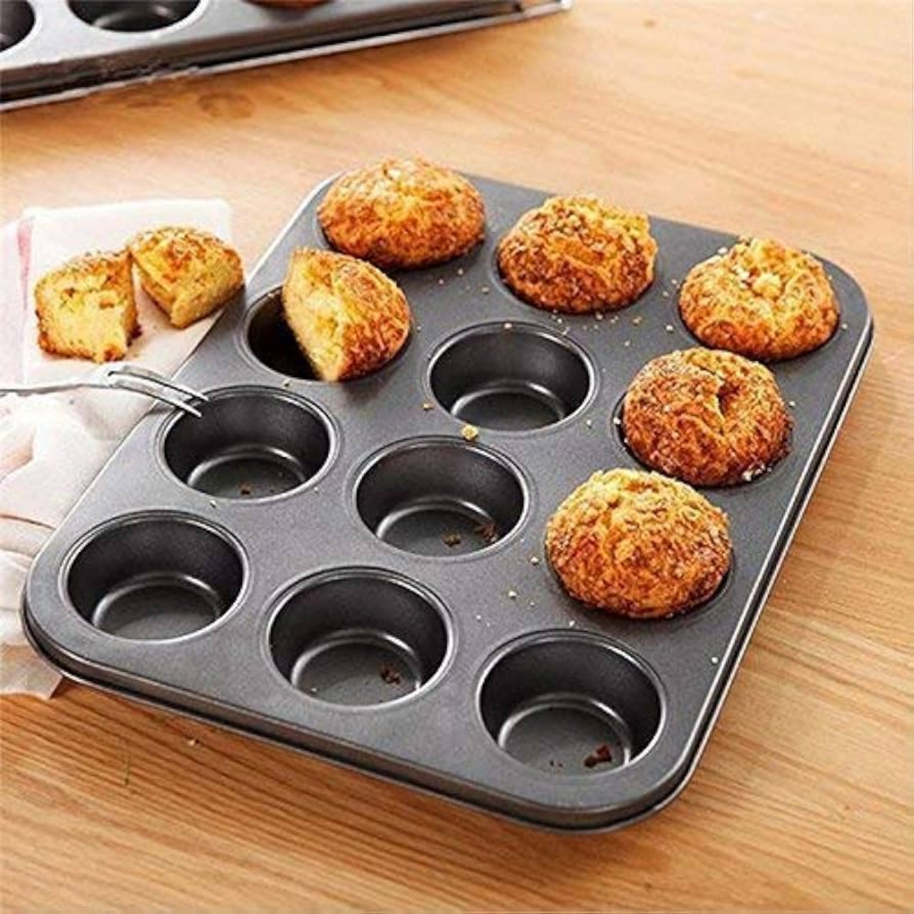 Recipe Right Non-stick Muffin and Cupcake Pan, 12-Cavity