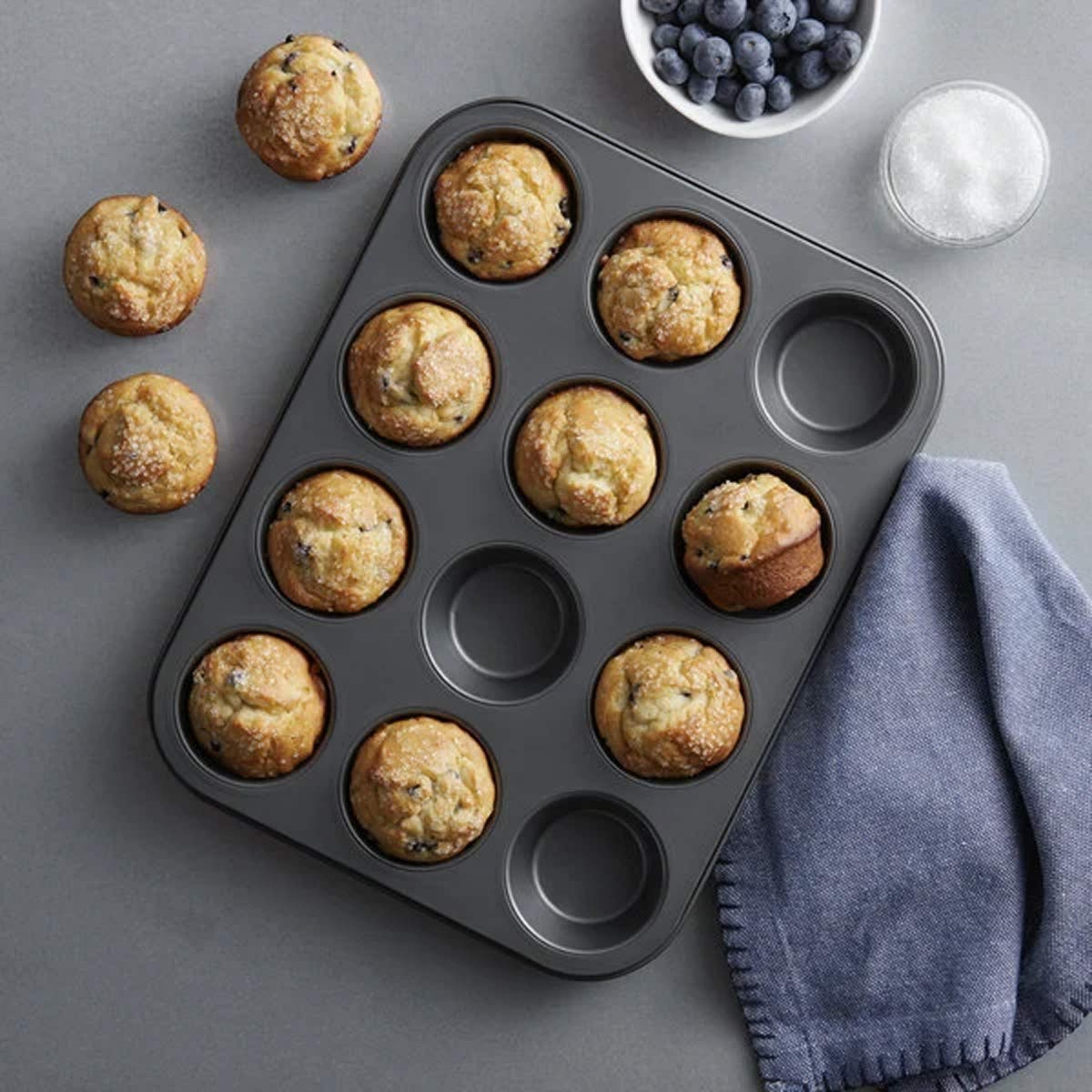 Recipe Right Non-stick Muffin and Cupcake Pan, 12-Cavity