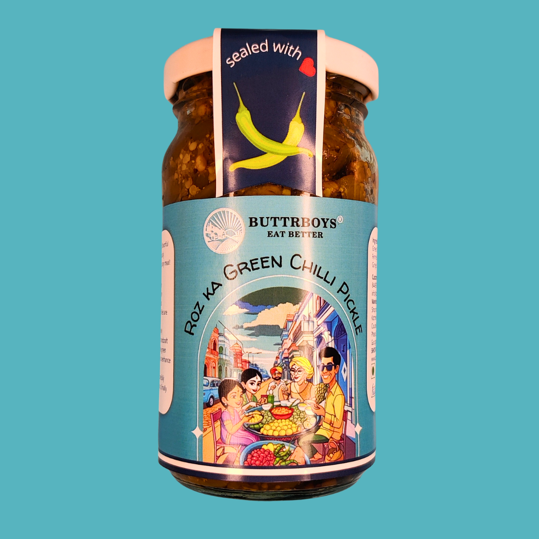 Roz ka green chilli pickle