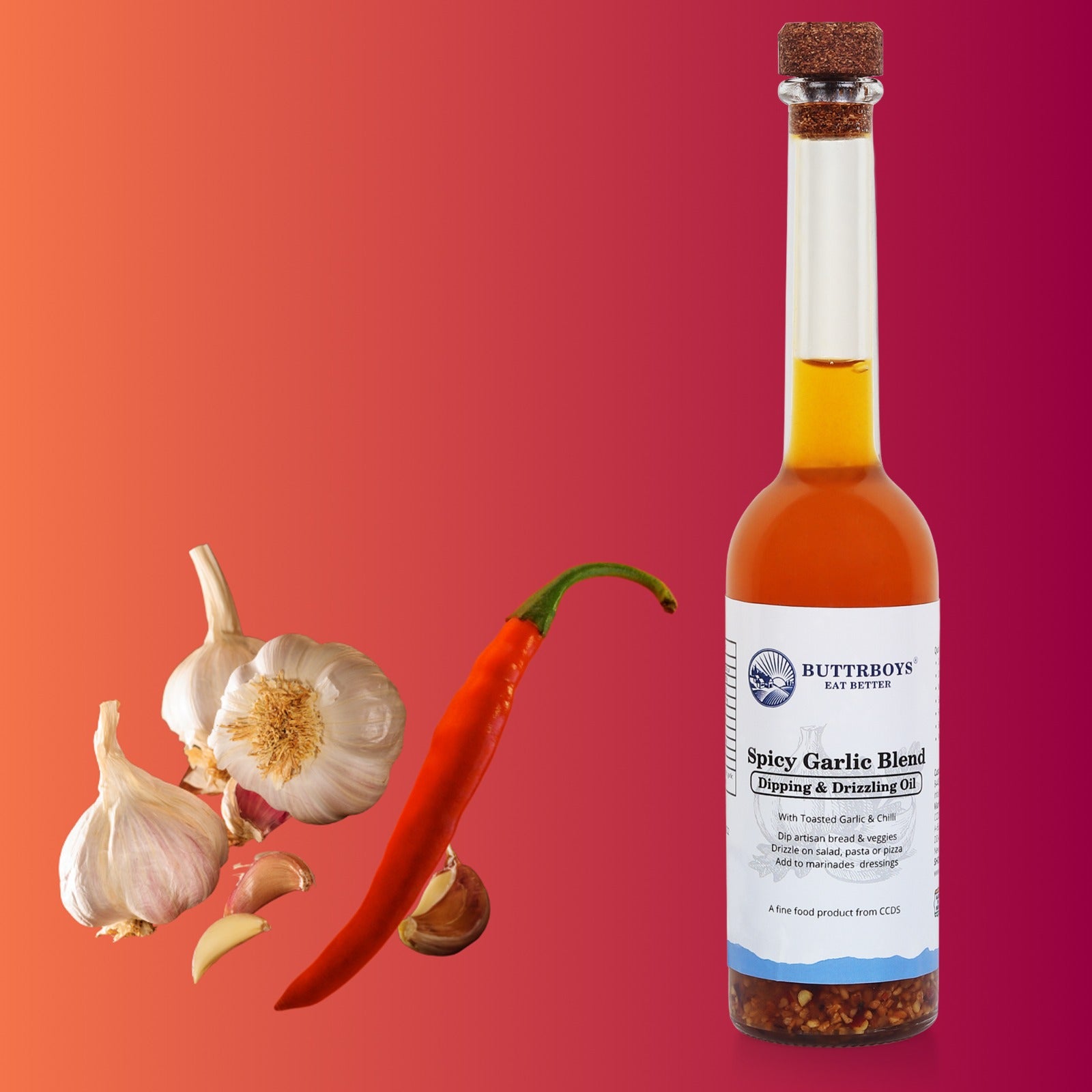 Spicy Garlic Blend Dipping & Drizzling Oil 100ml