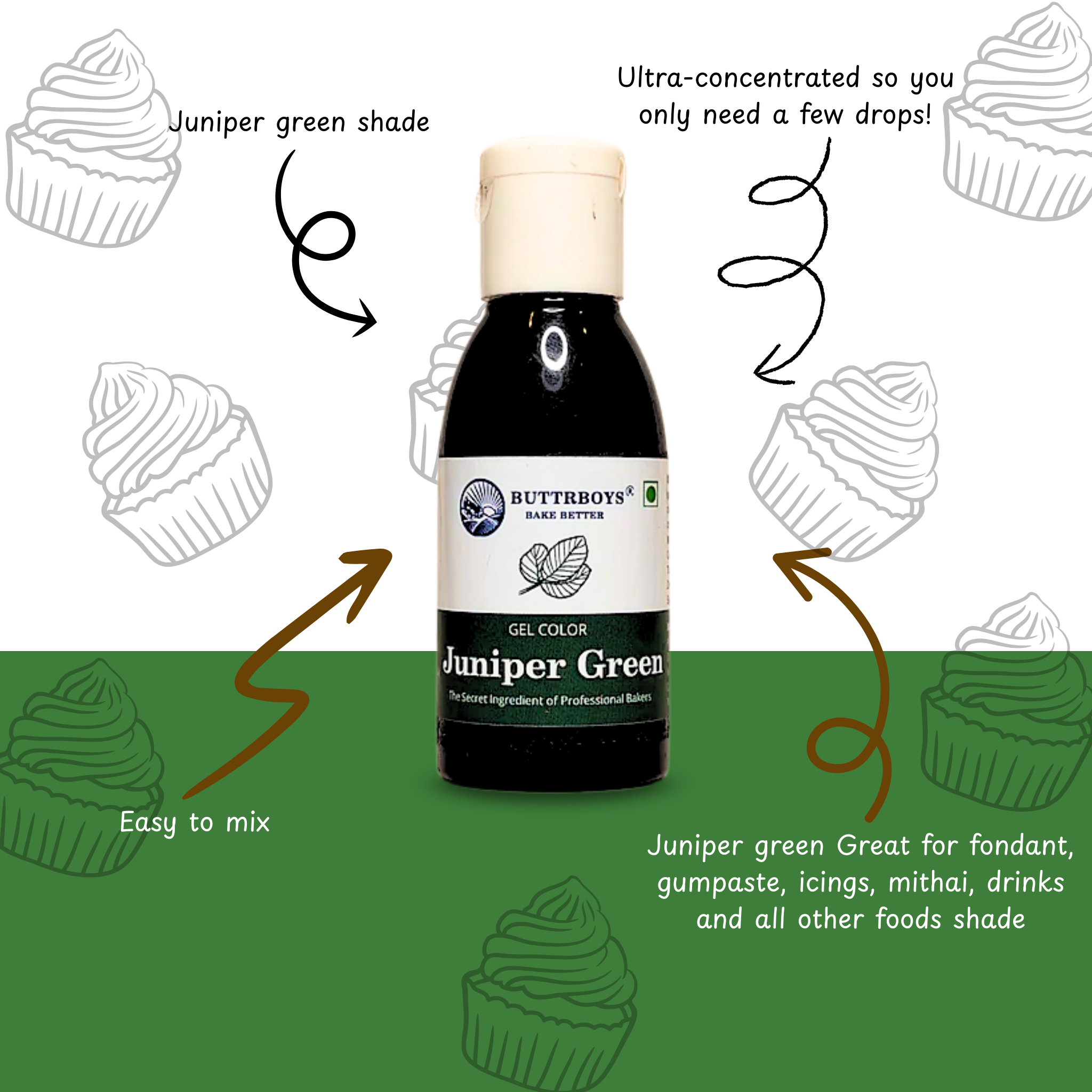 GEL COLOUR JUNIPER GREEN