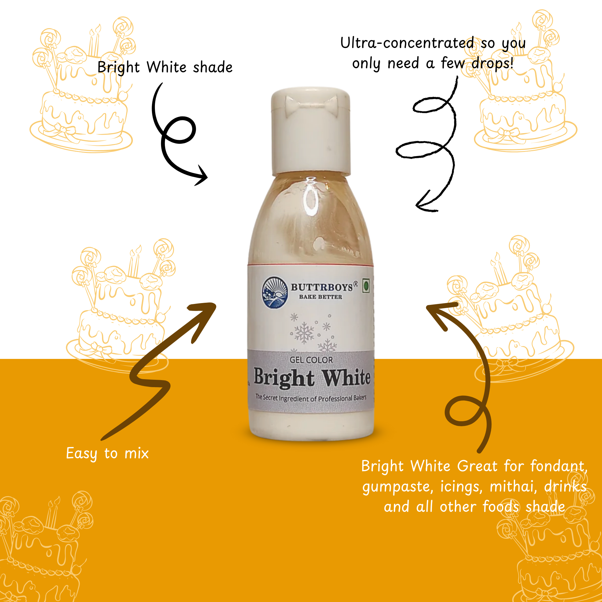 GEL COLOUR BRIGHT WHITE