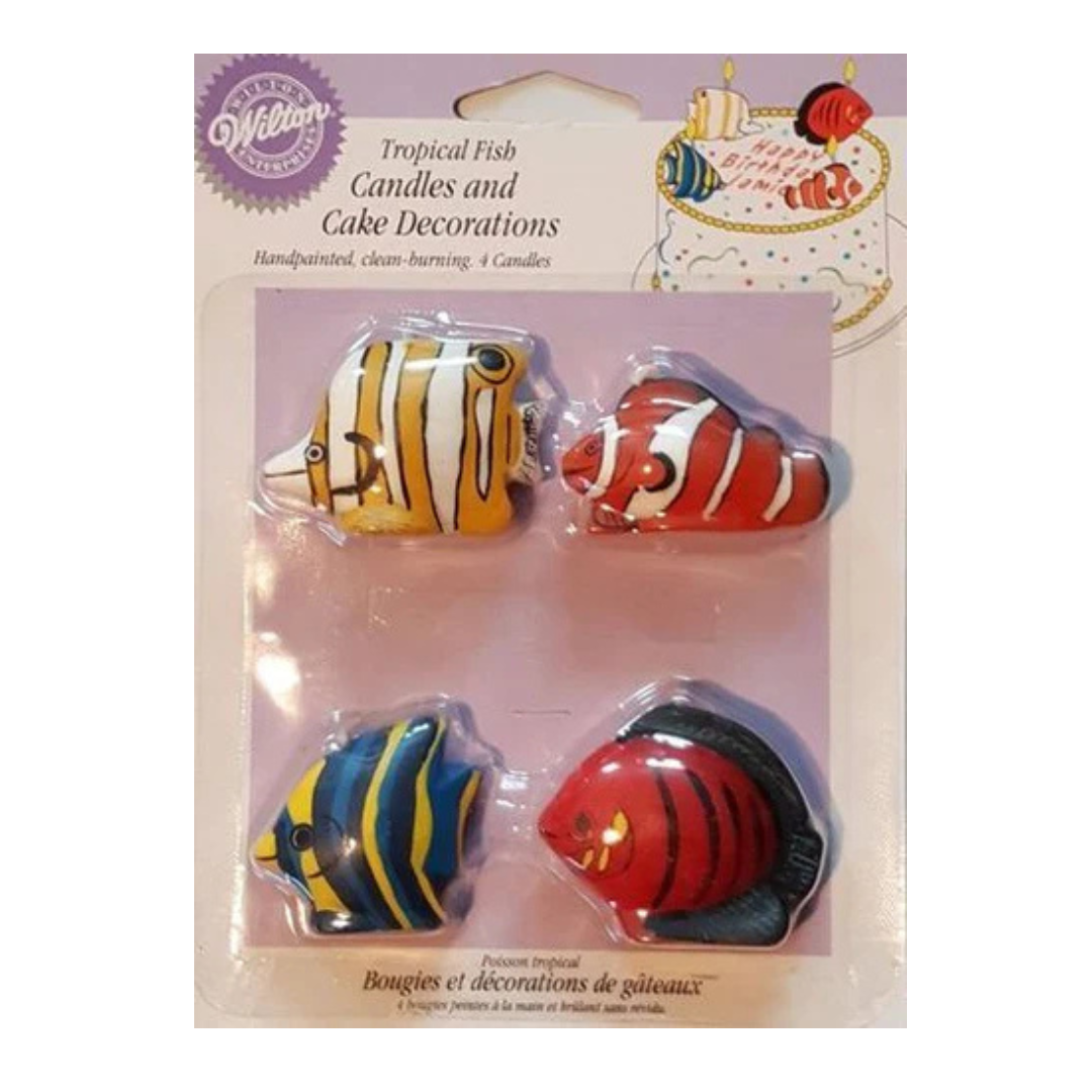 TROPICAL FISH CANDLES SET
