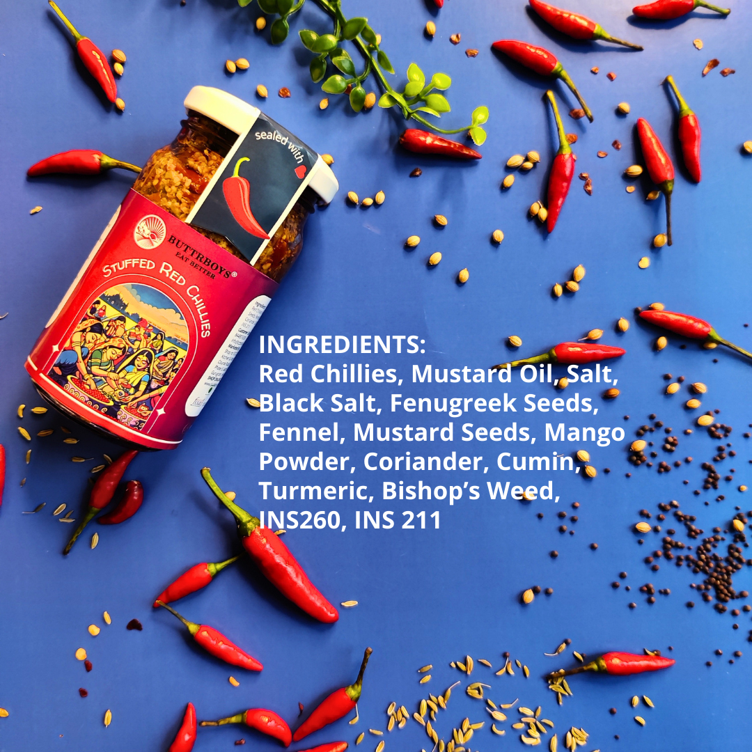 Stuffed Red Chillies