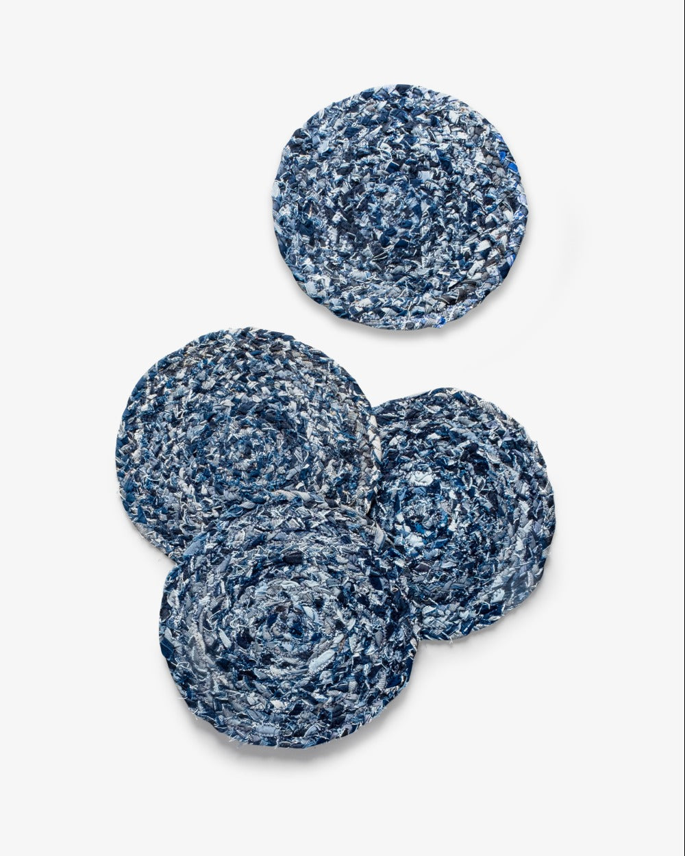 INDY DENIM ROUND PLACEMATS PACK OF 4
