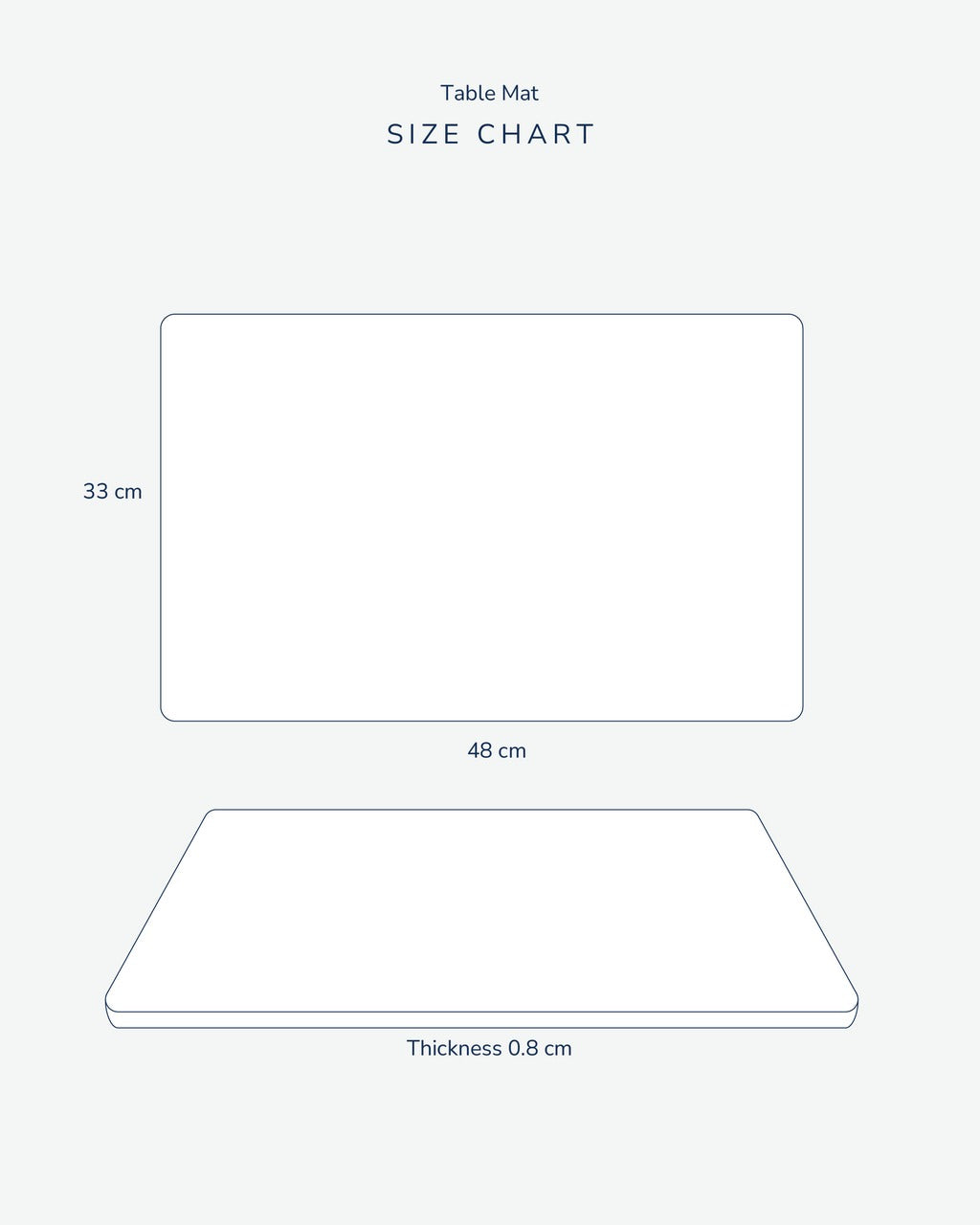 Indri denim Placemats Pack of 4