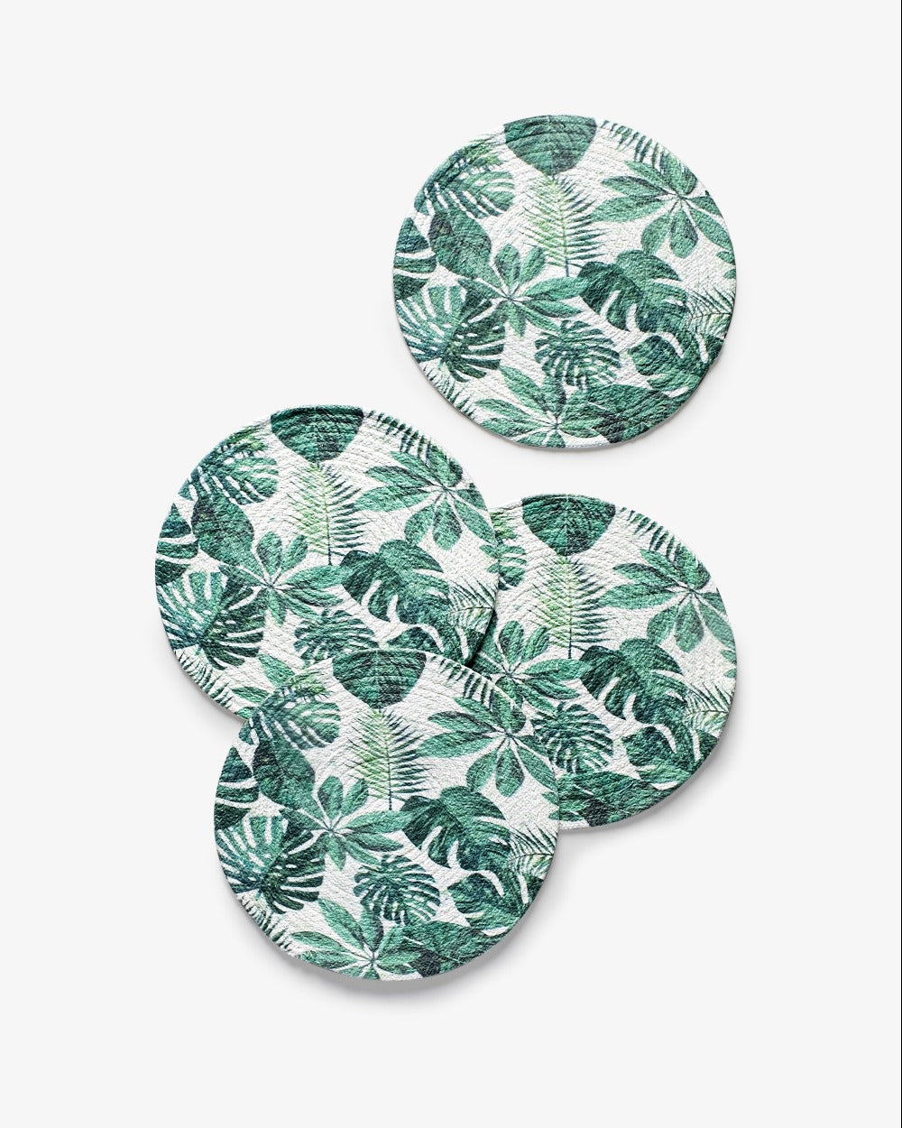 Monstrera Printed round placemats Pack of 4