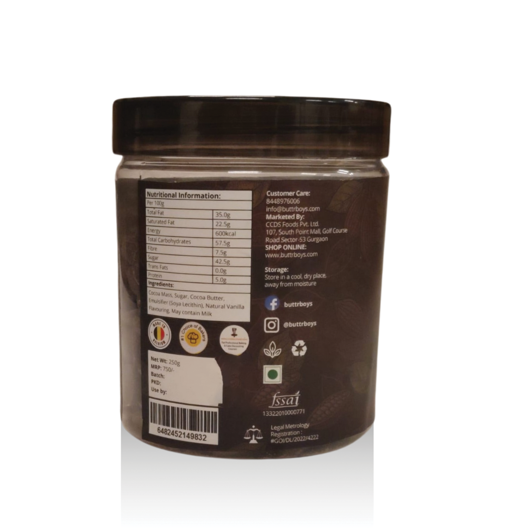 Dark Couverture Chocolate – Rich, Smooth & Glossy Finish