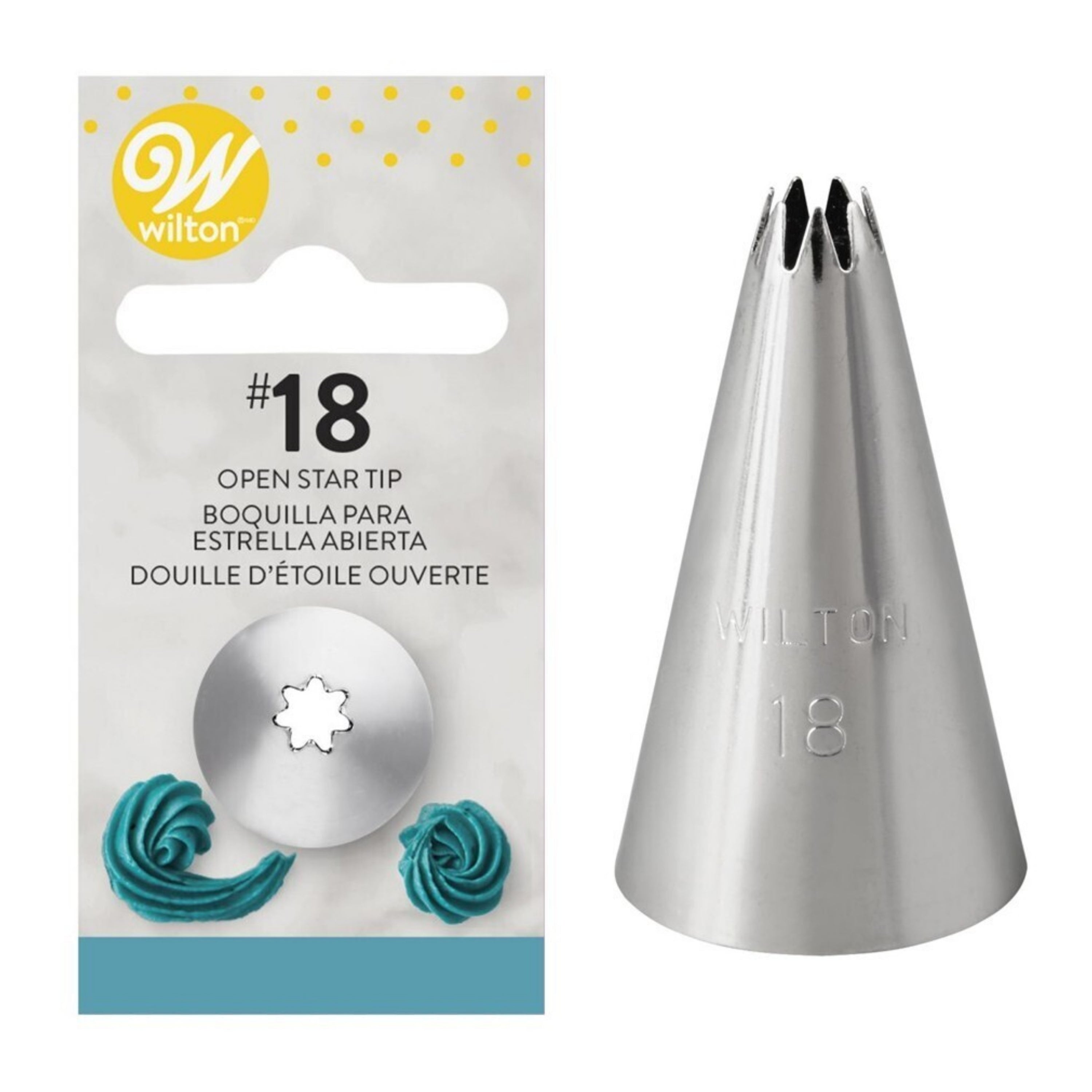 WILTON TIP 18 OPEN STAR DECORATING TIP