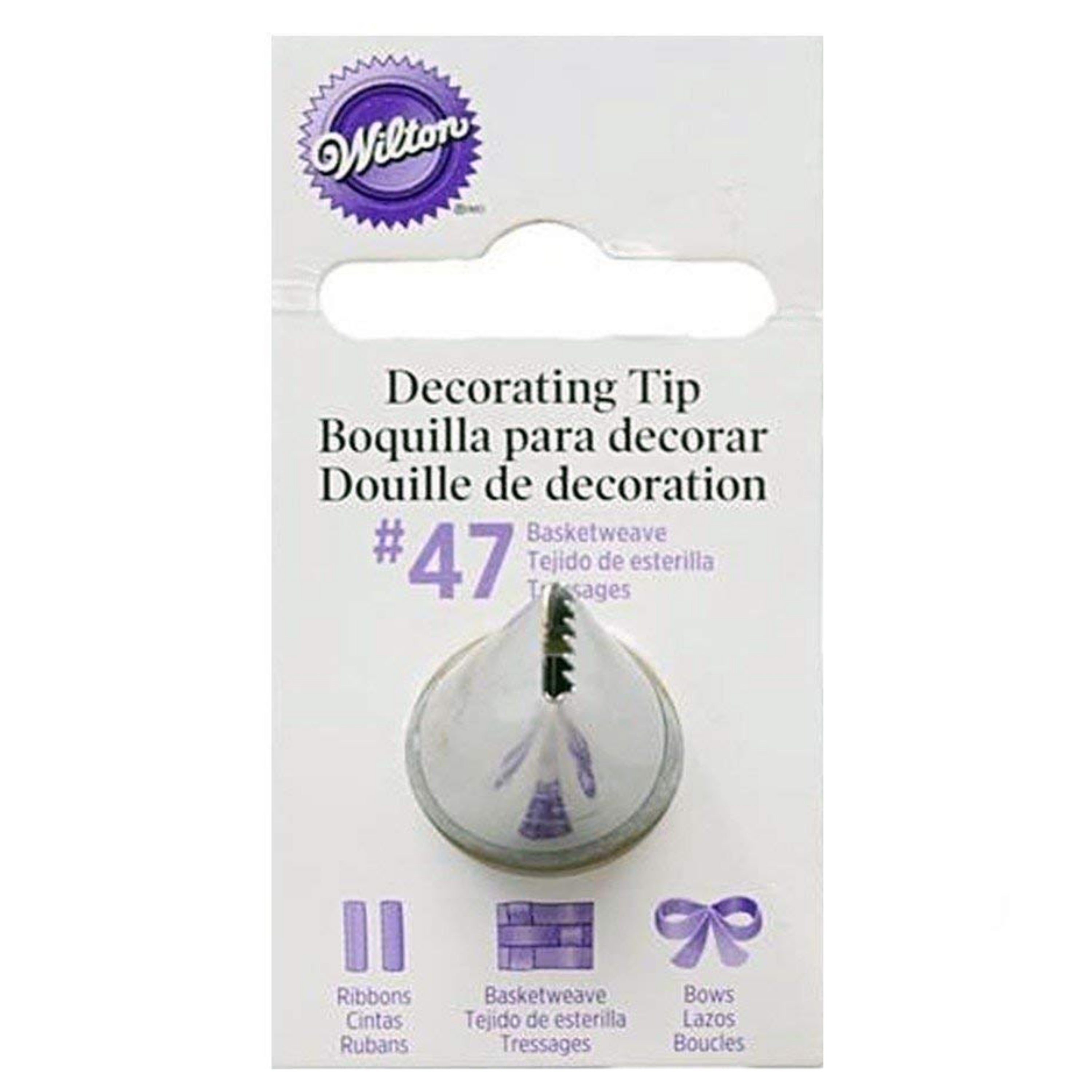 Wilton Decorating Tip,No.47 Basket weave