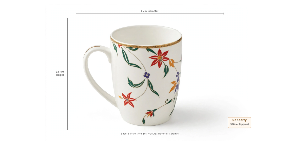 Porcelain Mug Set of Two
