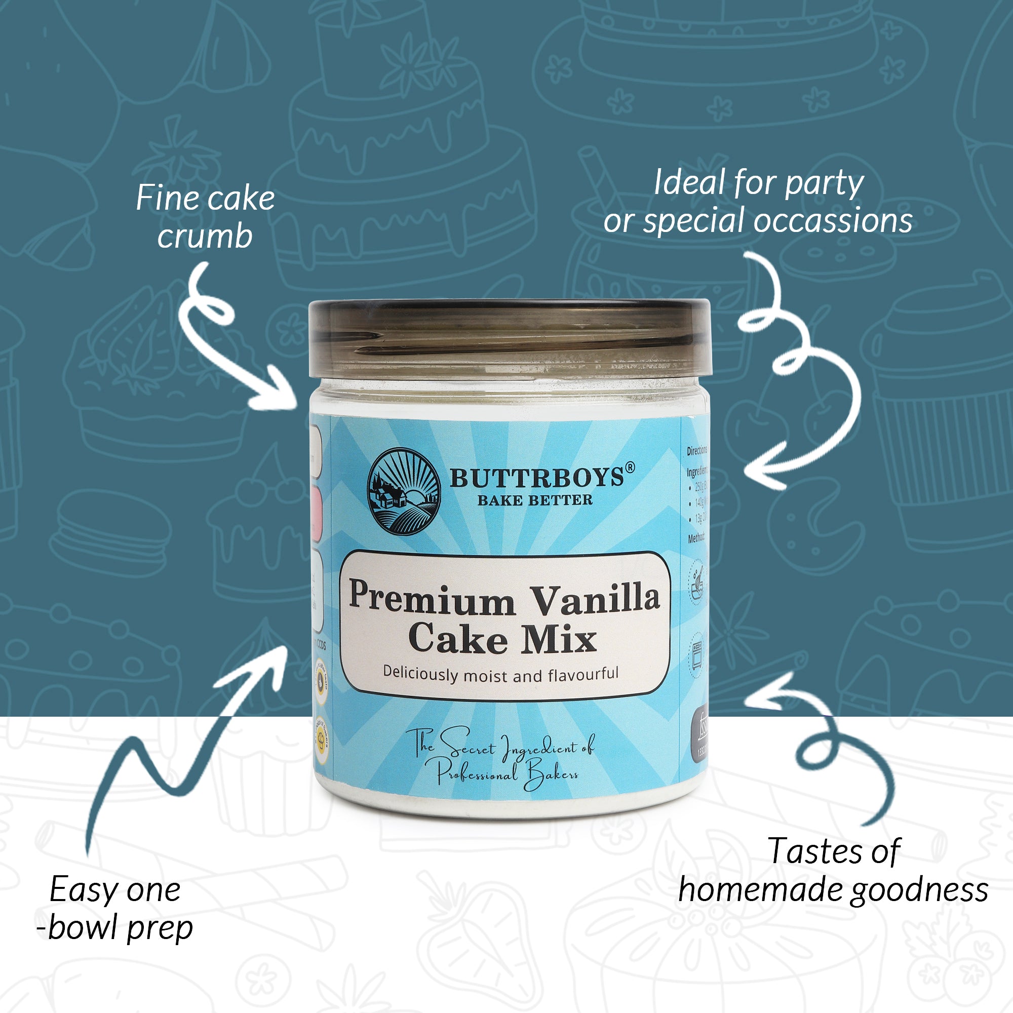 PREMIUM VANILLA CAKE PRE-MIX