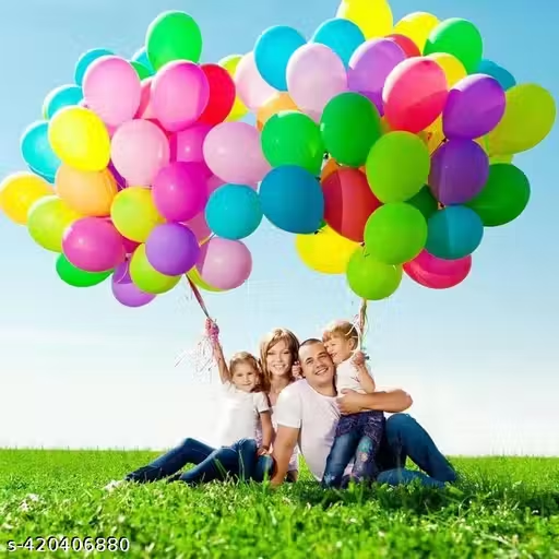 ASST COLOURED 12 INCH LATEX BALLOONS 10/PKT